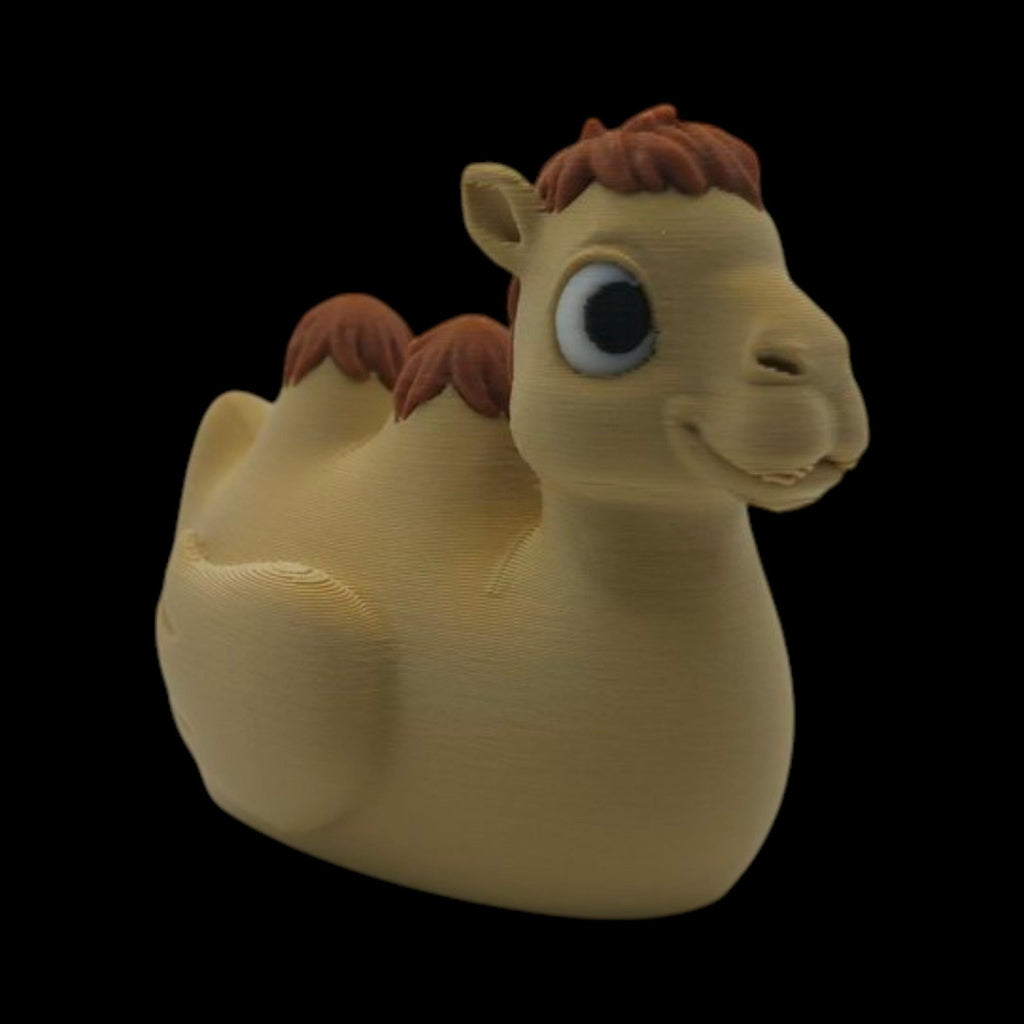 2 Different Camel Duck Figurine Tan & Brown Desert Theme Collection - JM Designs