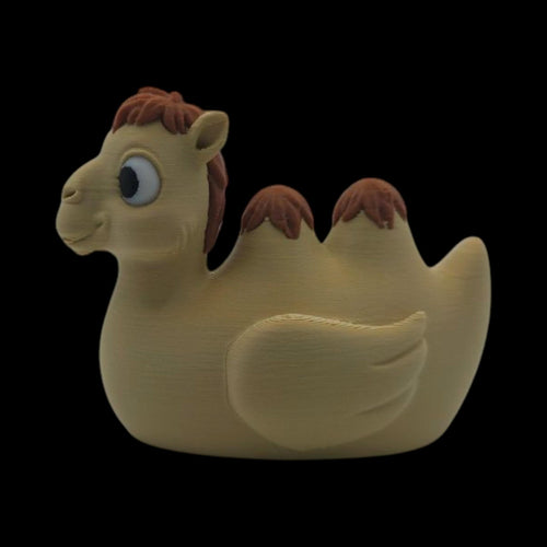 2 Different Camel Duck Figurine Tan & Brown Desert Theme Collection - JM Designs