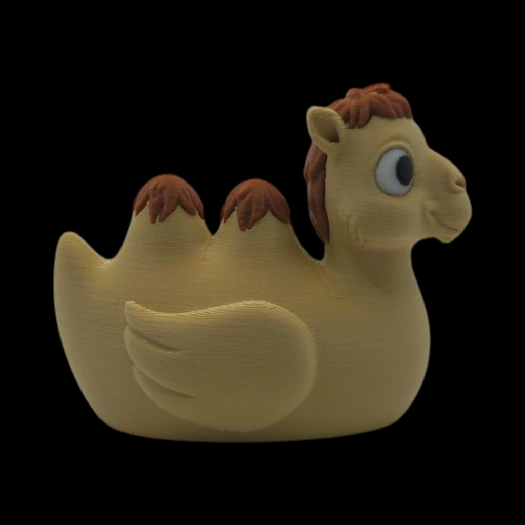 2 Different Camel Duck Figurine Tan & Brown Desert Theme Collection - JM Designs