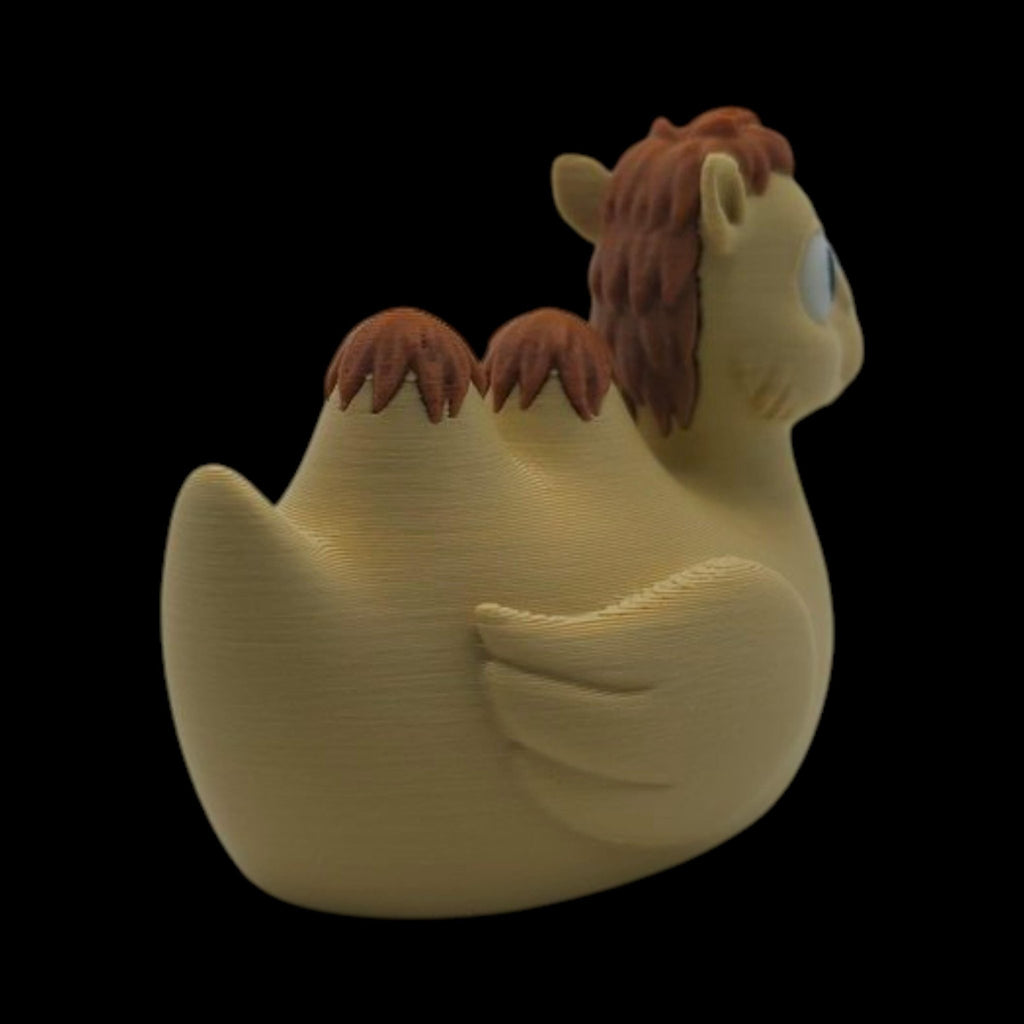 2 Different Camel Duck Figurine Tan & Brown Desert Theme Collection - JM Designs