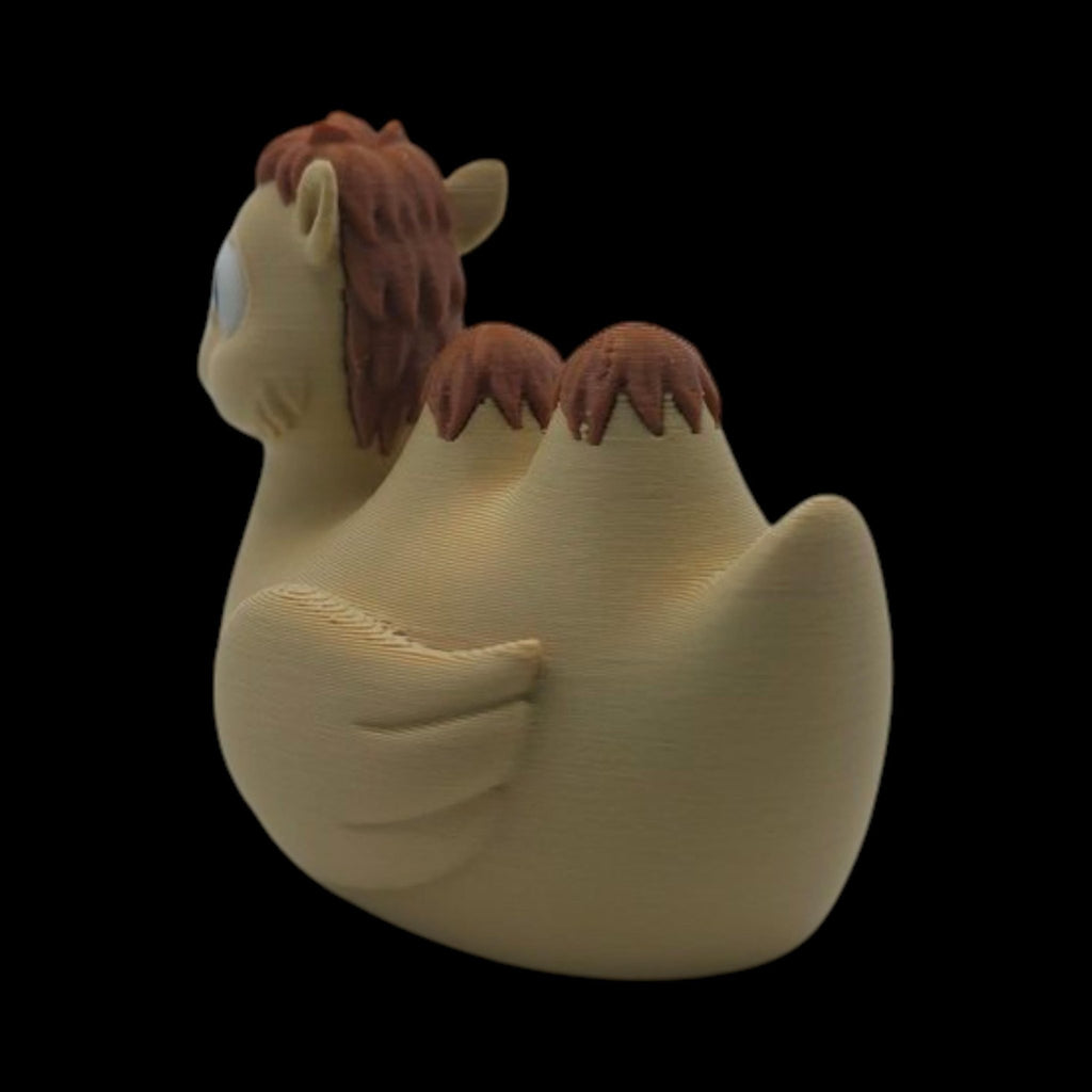 2 Different Camel Duck Figurine Tan & Brown Desert Theme Collection - JM Designs
