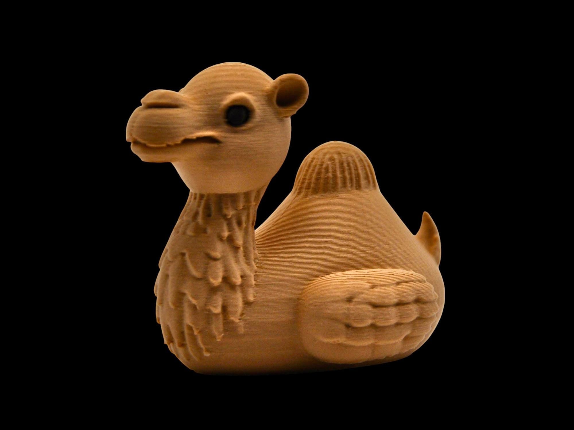 2 Different Camel Duck Figurine Tan & Brown Desert Theme Collection - JM Designs