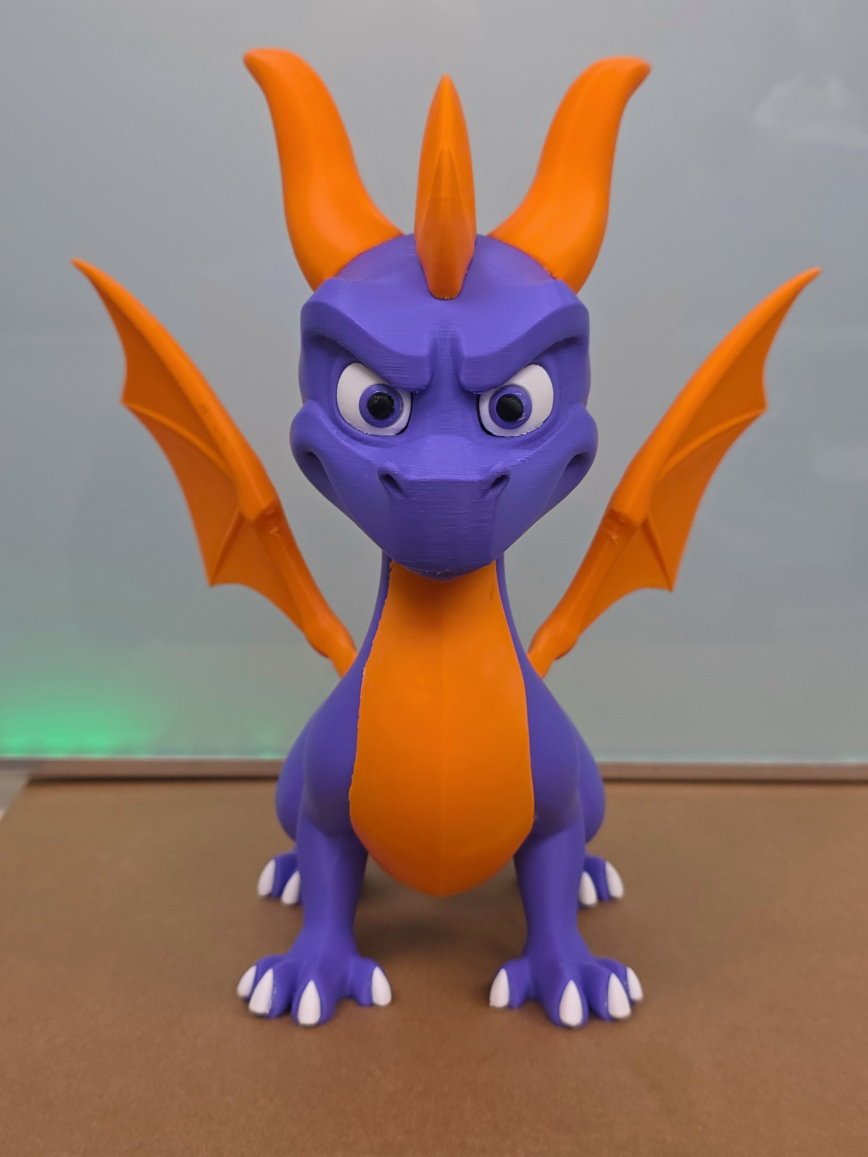 Spyro the Dragon Figure — 14" Hand-Made 3D Print