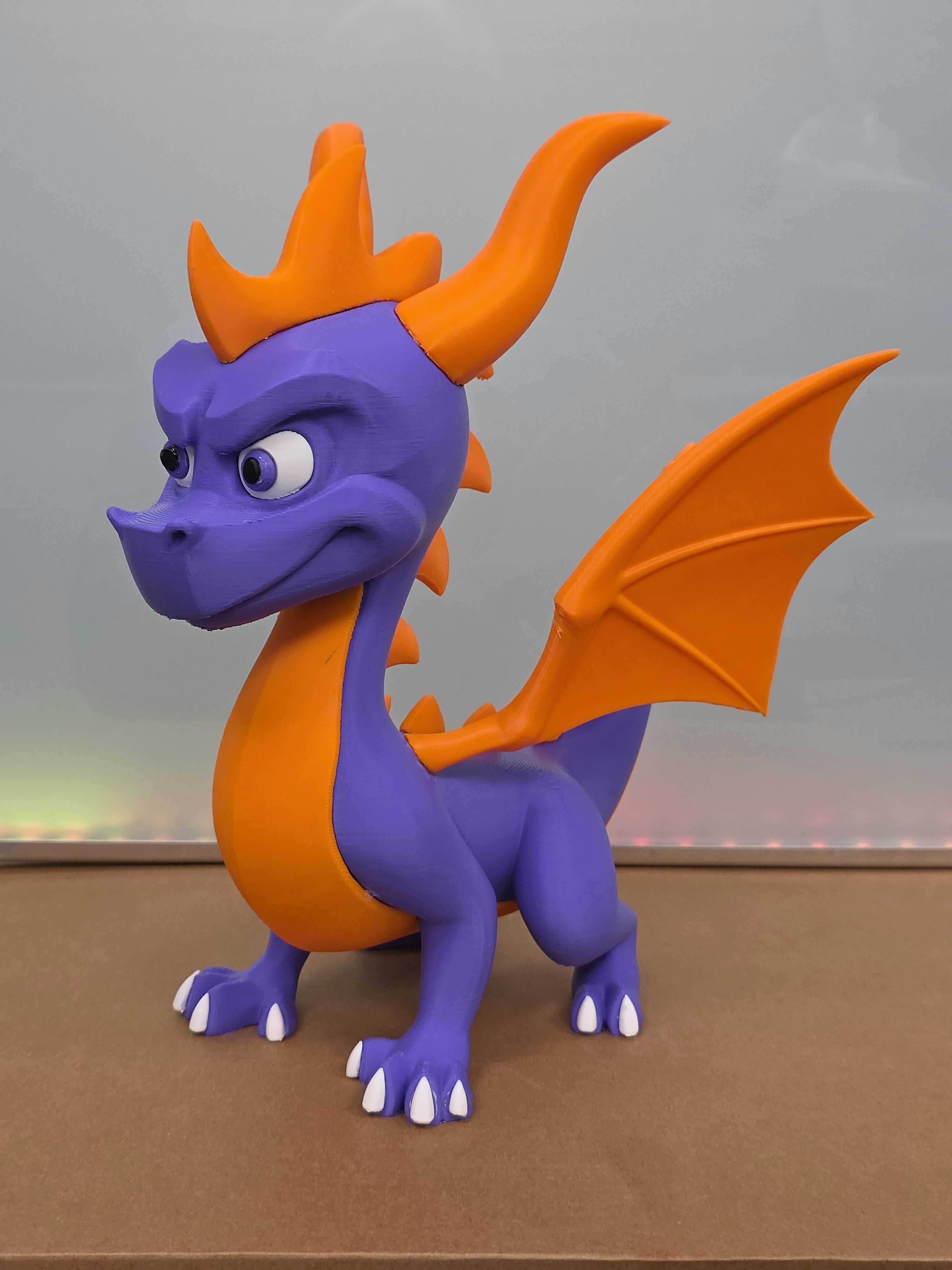 Spyro the Dragon Figure — 14" Hand-Made 3D Print