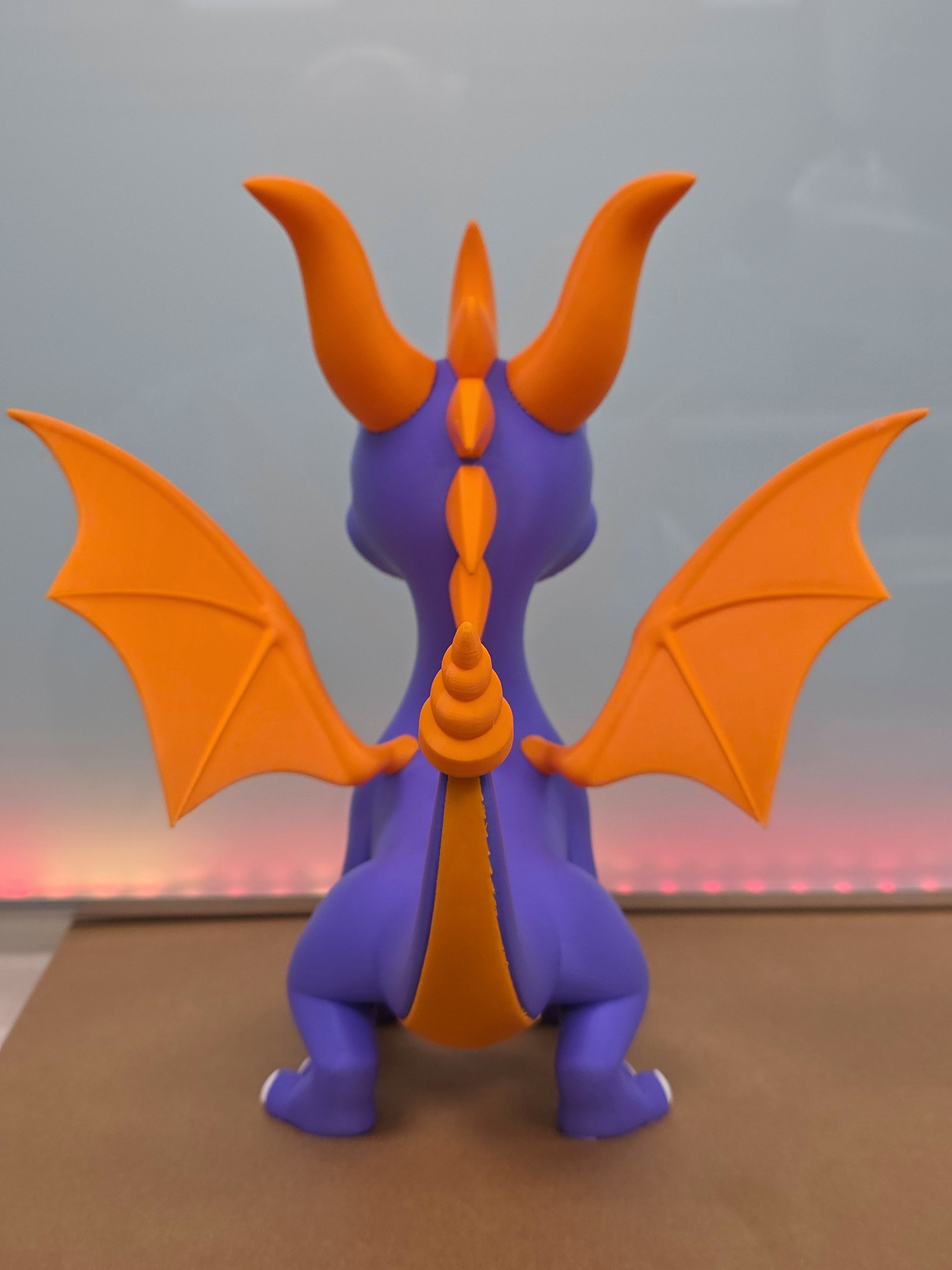 Spyro the Dragon Figure — 14" Hand-Made 3D Print