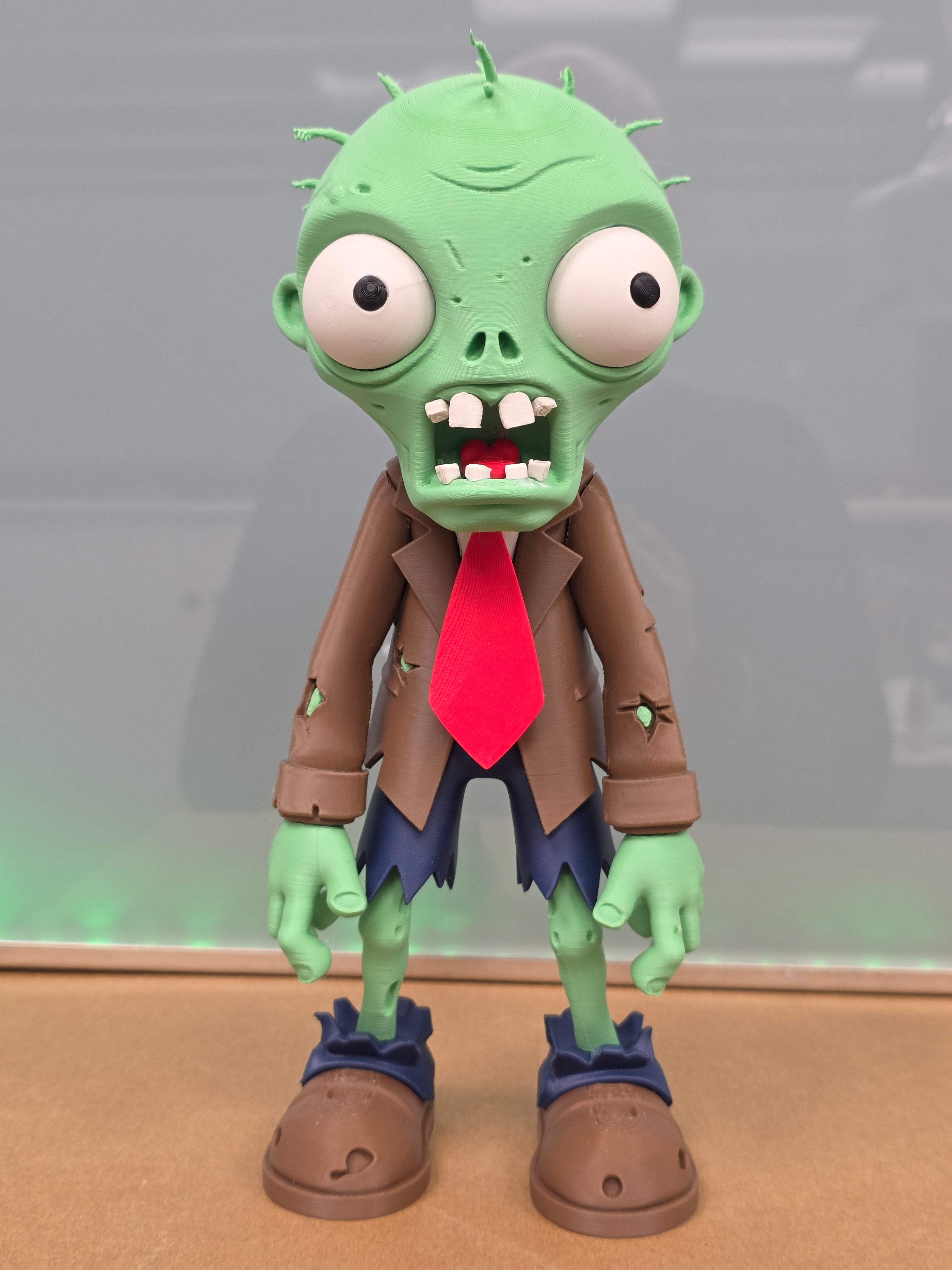 Plants vs. Zombies Zombie Figure 12" TALL — Hand-Made 3D Print