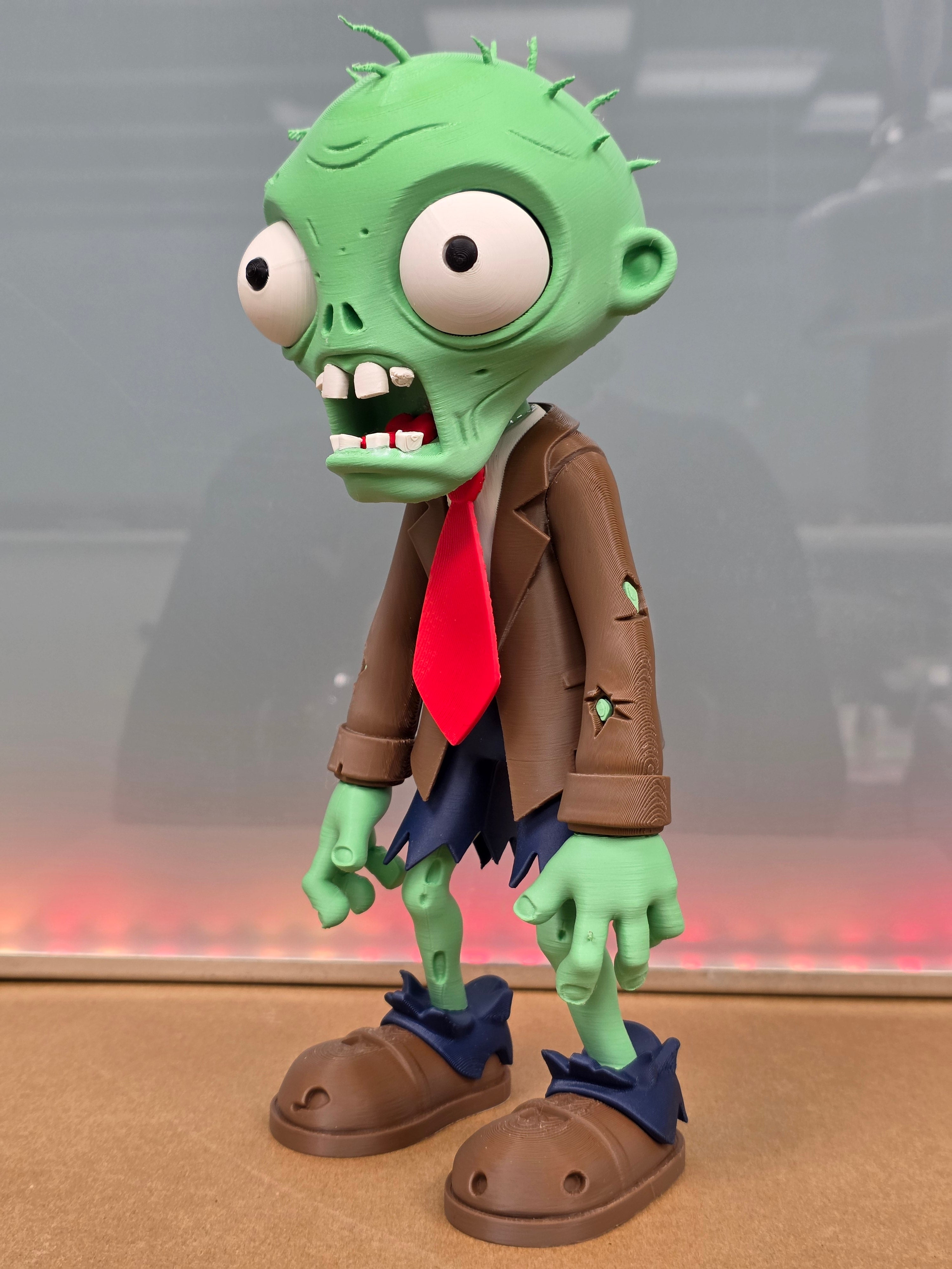Plants vs. Zombies Zombie Figure 12" TALL — Hand-Made 3D Print