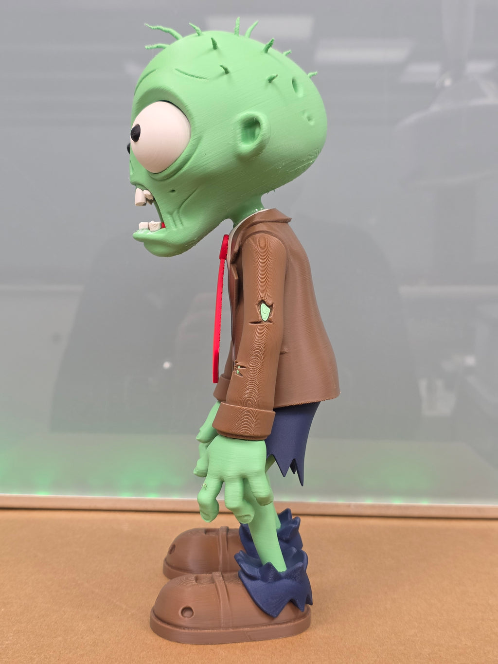 Plants vs. Zombies Zombie Figure 12" TALL — Hand-Made 3D Print