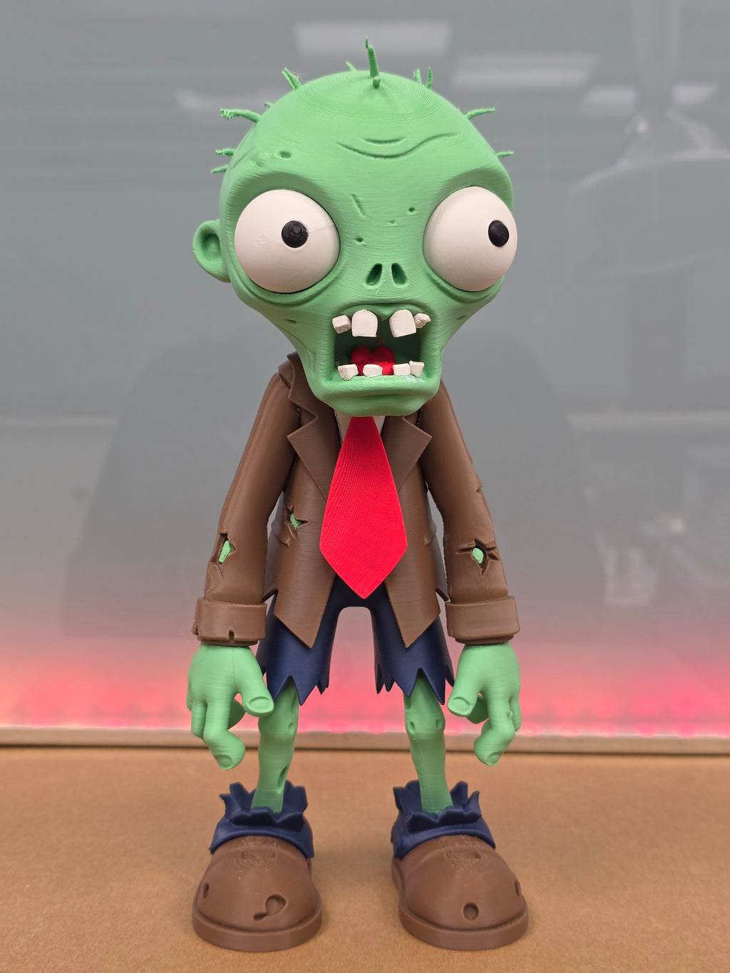 Plants vs. Zombies Zombie Figure 12" TALL — Hand-Made 3D Print