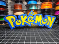 Custom 3D Printed Pokémon Wall & Desk Sign (18" x 6")