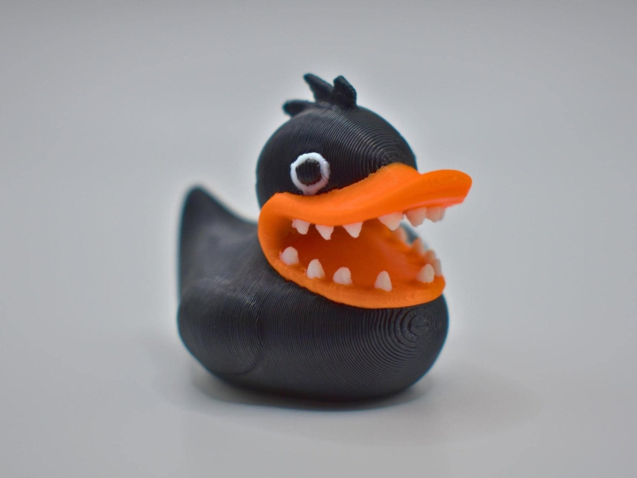 3D Printed Duck Figurine, Chain Chomp Bath Toy for Nautical Decor - JM Designs
