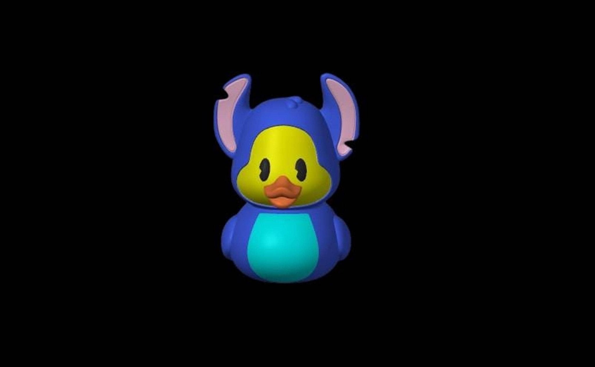 3D Printed Duck Figurine, Custom Made Disney Stitch Decor for Jeep Dashboard - JM Designs