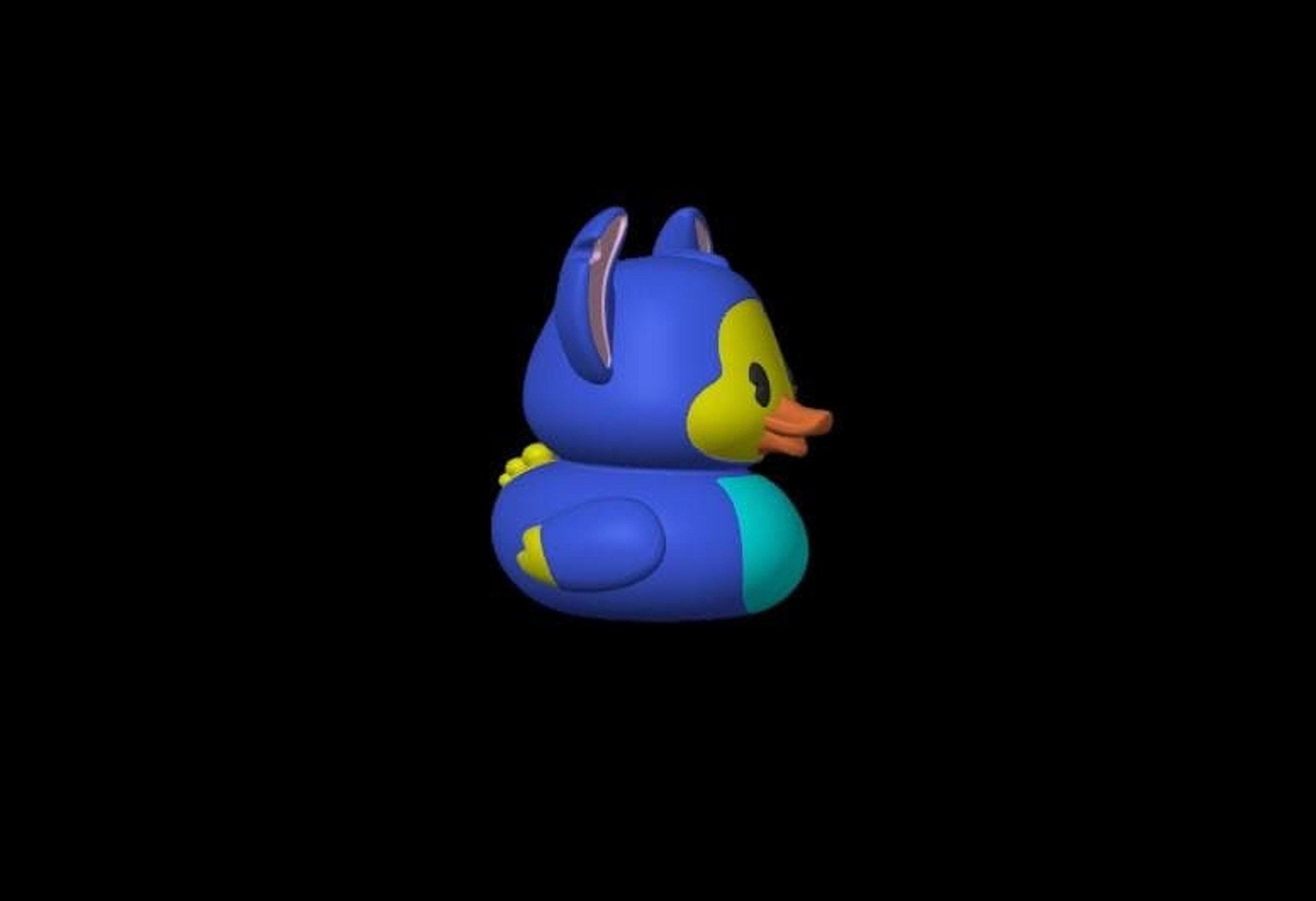 3D Printed Duck Figurine, Custom Made Disney Stitch Decor for Jeep Dashboard - JM Designs