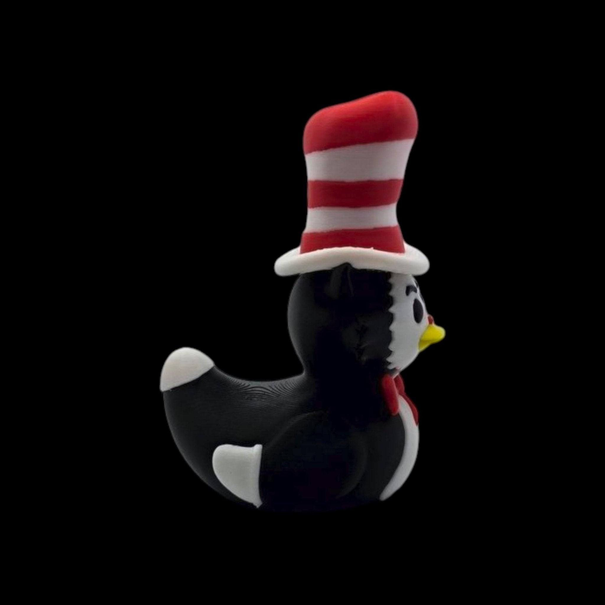 3D Printed Duck Figurine Set, Cat in the Hat and Thing 1 & 2 for Kids Room Display - JM Designs