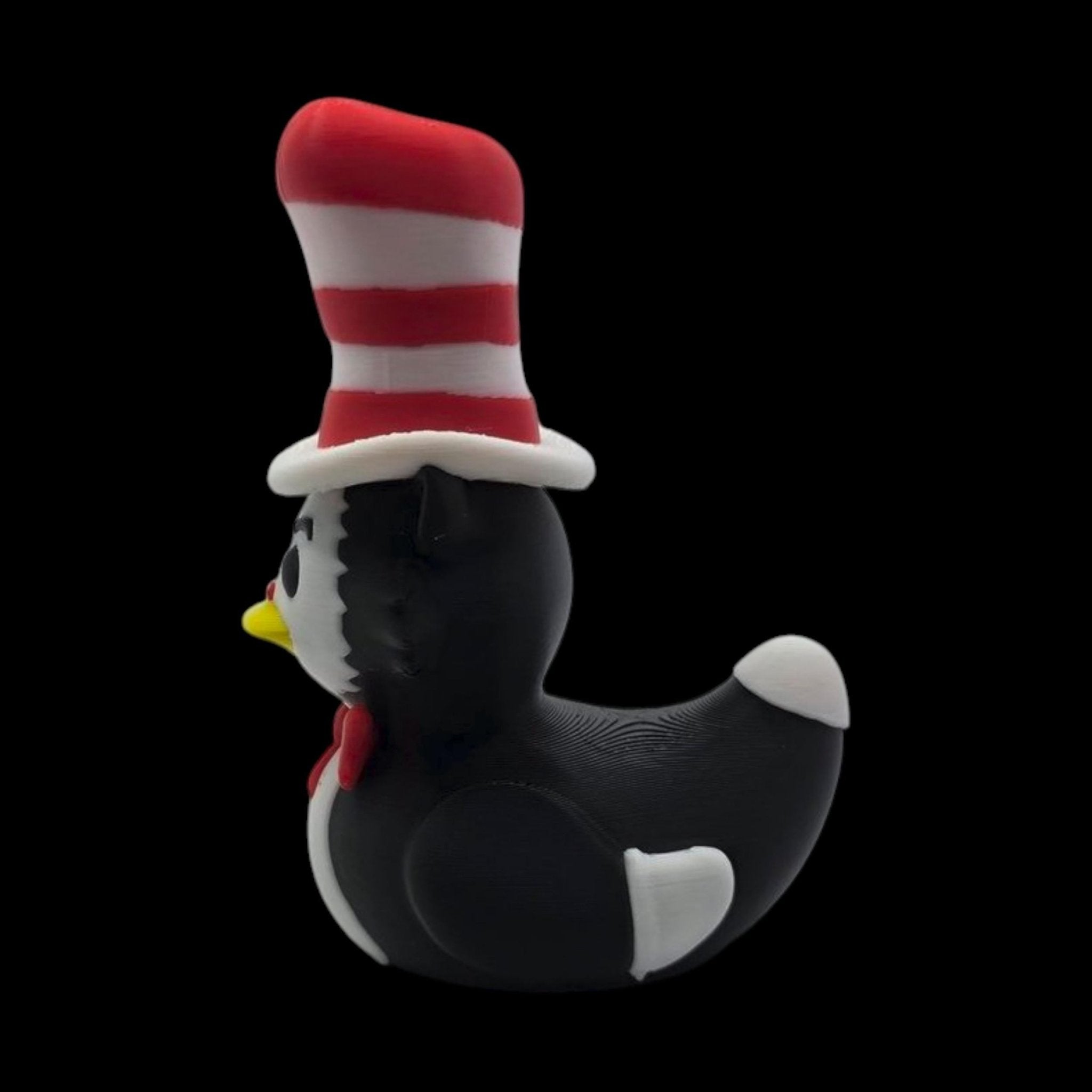 3D Printed Duck Figurine Set, Cat in the Hat and Thing 1 & 2 for Kids Room Display - JM Designs