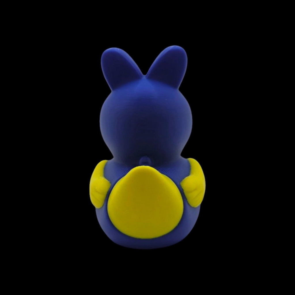 3d Printed Duck Figurine Toy Marshmallow Peep Easter Decoration Accessory Candy Shaped Ornament Blue Pink - JM Designs