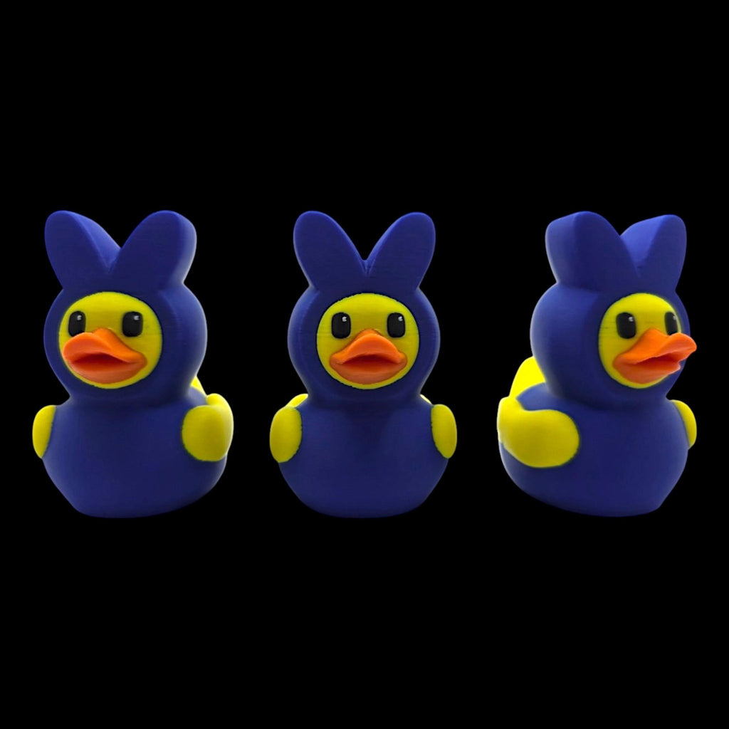 3d Printed Duck Figurine Toy Marshmallow Peep Easter Decoration Accessory Candy Shaped Ornament Blue Pink - JM Designs