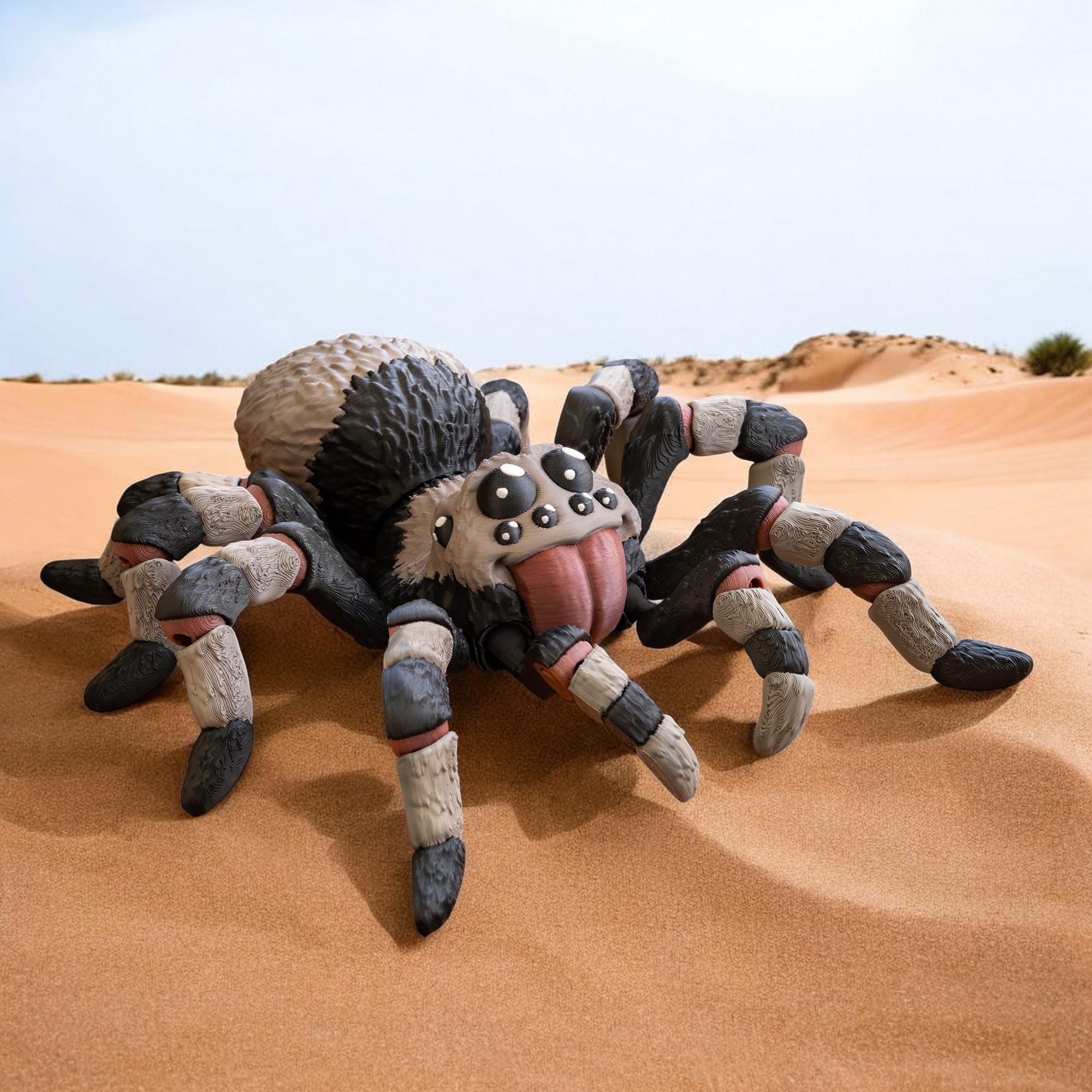 3D Printed Spider Figurine, Realistic Tarantula Model for Collectors - JM Designs