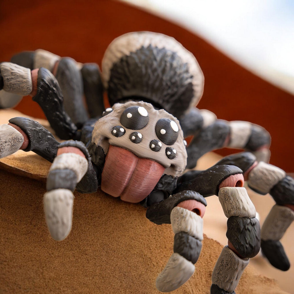 3D Printed Spider Figurine, Realistic Tarantula Model for Collectors - JM Designs