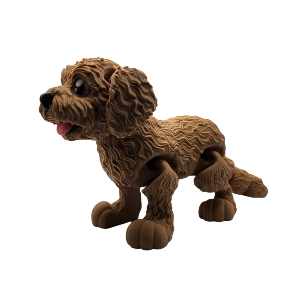 4 different colors Goldendoodle Desk Decoration Display Miniature Dog Statue Figurine Doodle Art - JM Designs