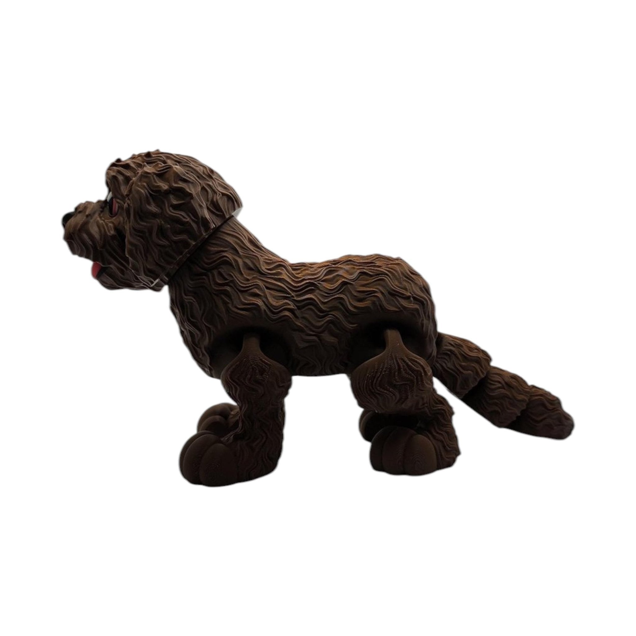 4 different colors Goldendoodle Desk Decoration Display Miniature Dog Statue Figurine Doodle Art - JM Designs