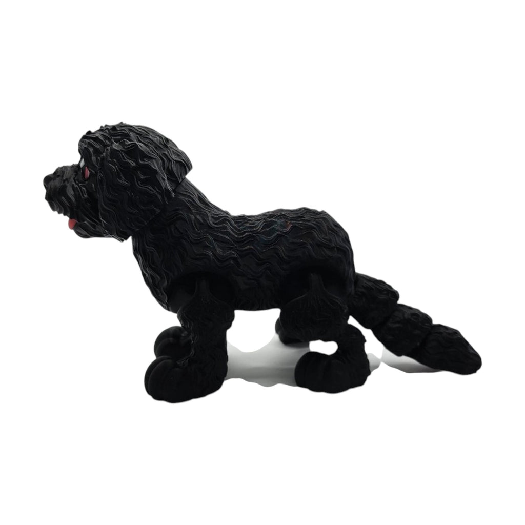 4 different colors Goldendoodle Desk Decoration Display Miniature Dog Statue Figurine Doodle Art - JM Designs