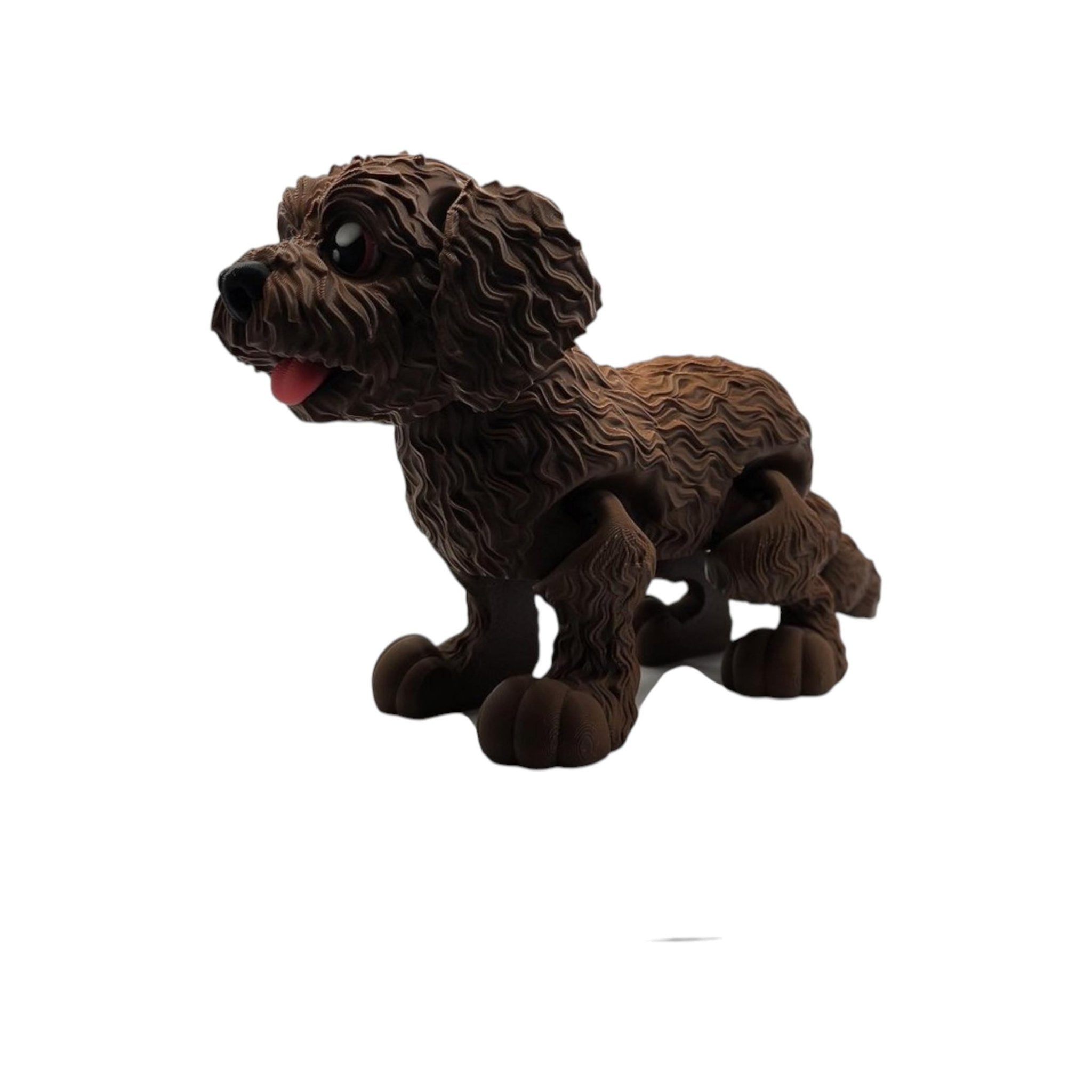 4 different colors Goldendoodle Desk Decoration Display Miniature Dog Statue Figurine Doodle Art - JM Designs