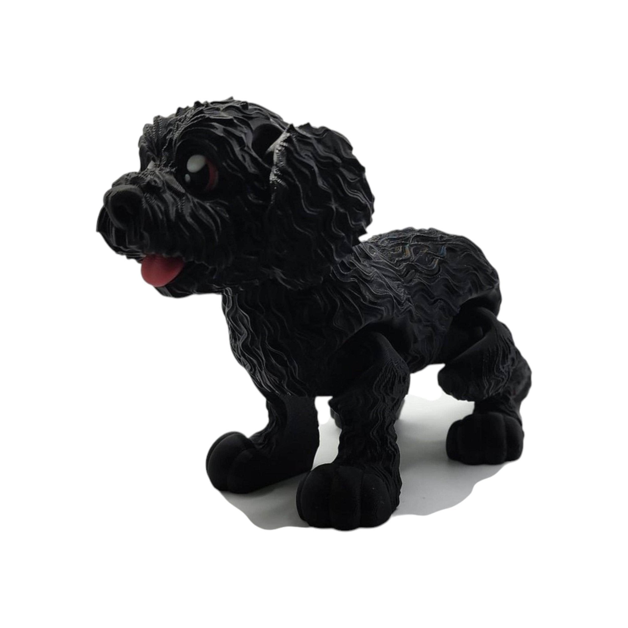 4 different colors Goldendoodle Desk Decoration Display Miniature Dog Statue Figurine Doodle Art - JM Designs