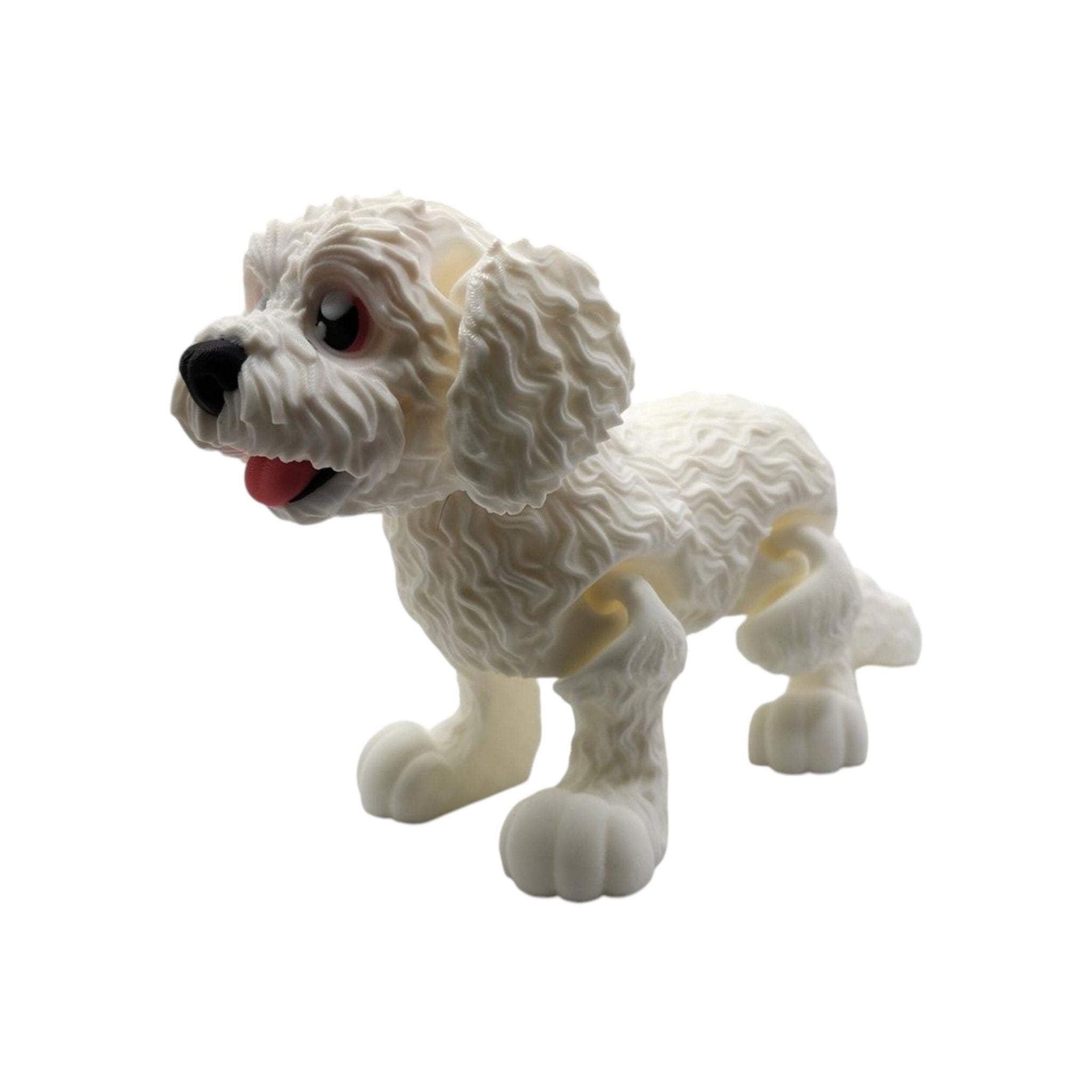 4 different colors Goldendoodle Desk Decoration Display Miniature Dog Statue Figurine Doodle Art - JM Designs