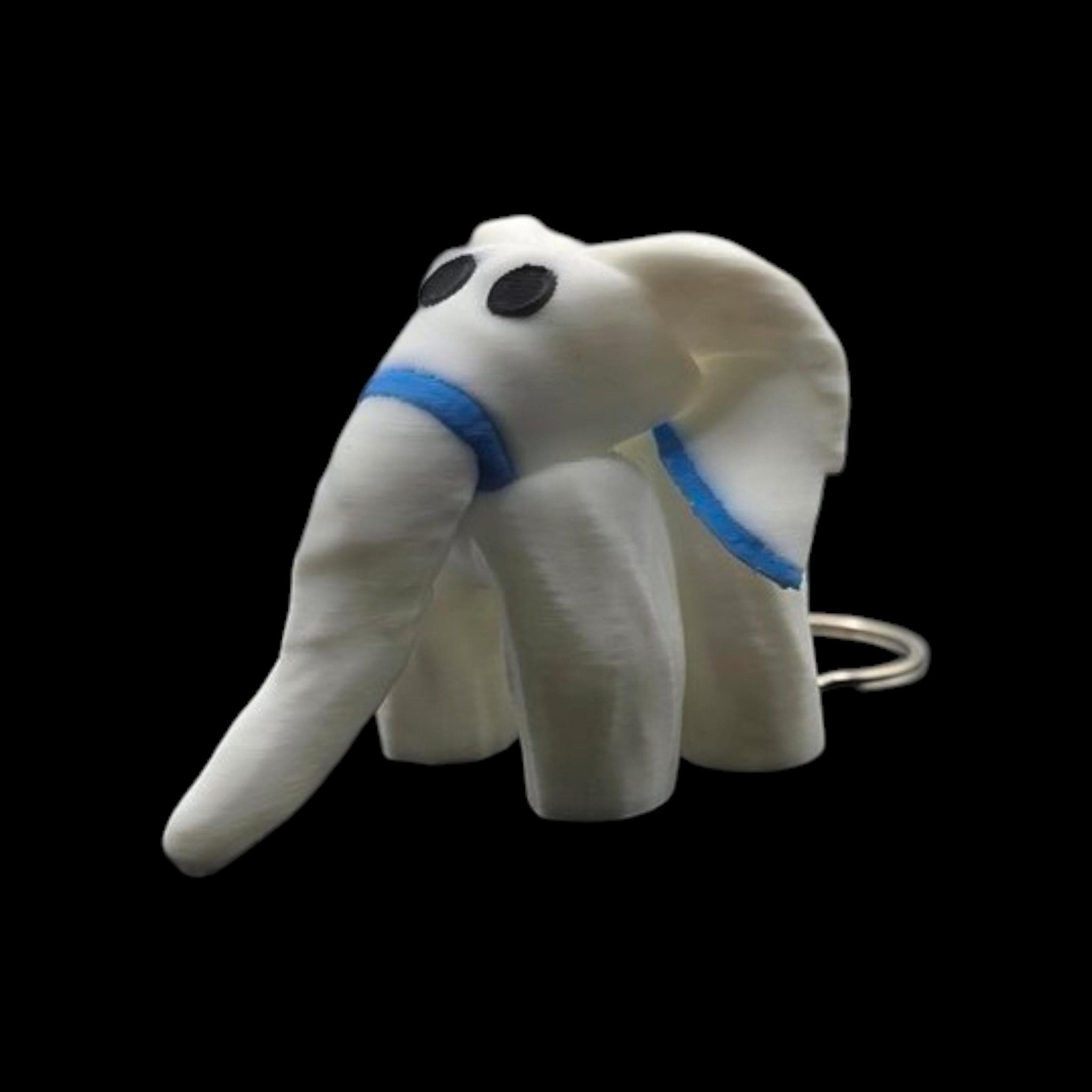 4 Different White Elephant Towel Animal Keychain Cruise Lines Souvenir Travel Accessory Vacation - JM Designs