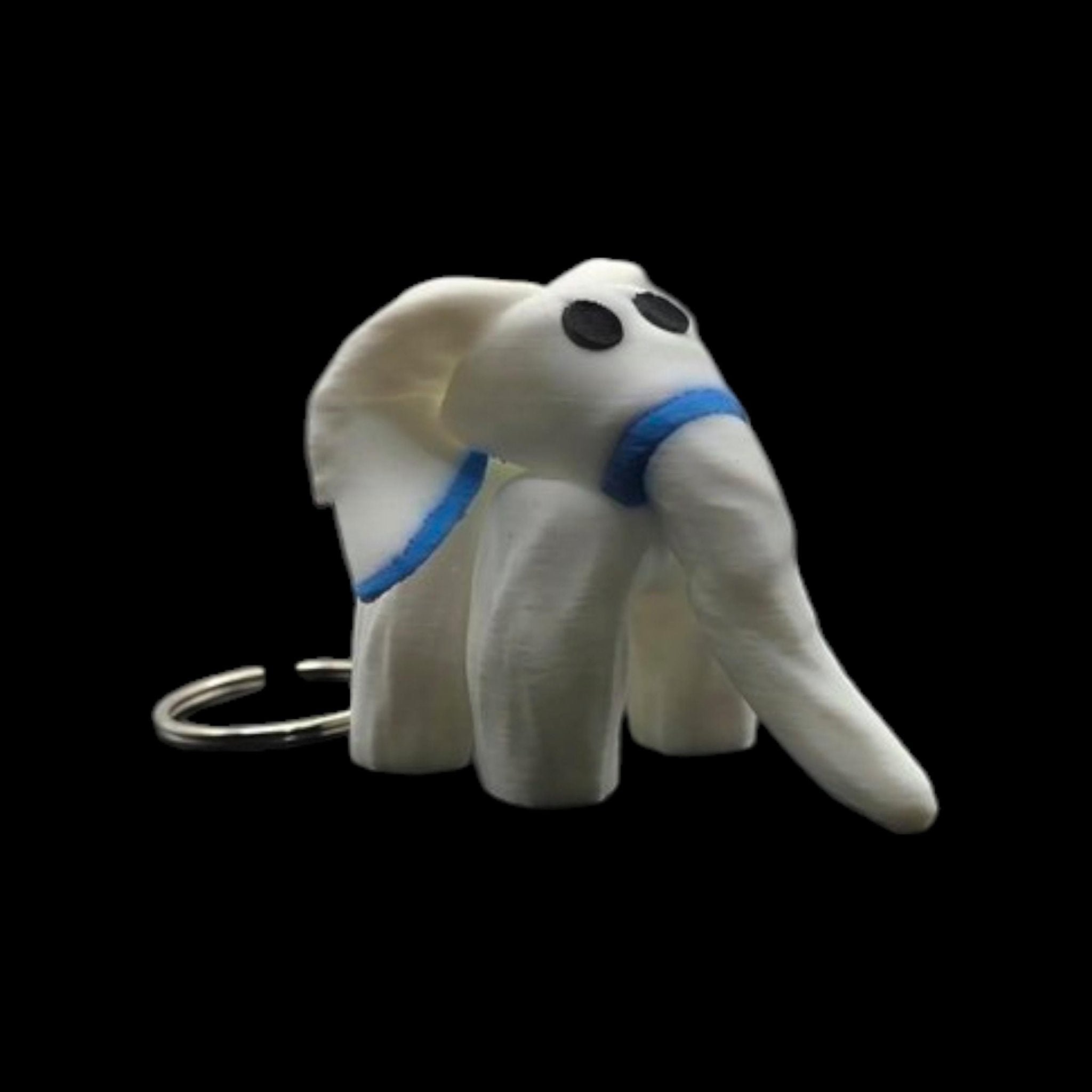 4 Different White Elephant Towel Animal Keychain Cruise Lines Souvenir Travel Accessory Vacation - JM Designs
