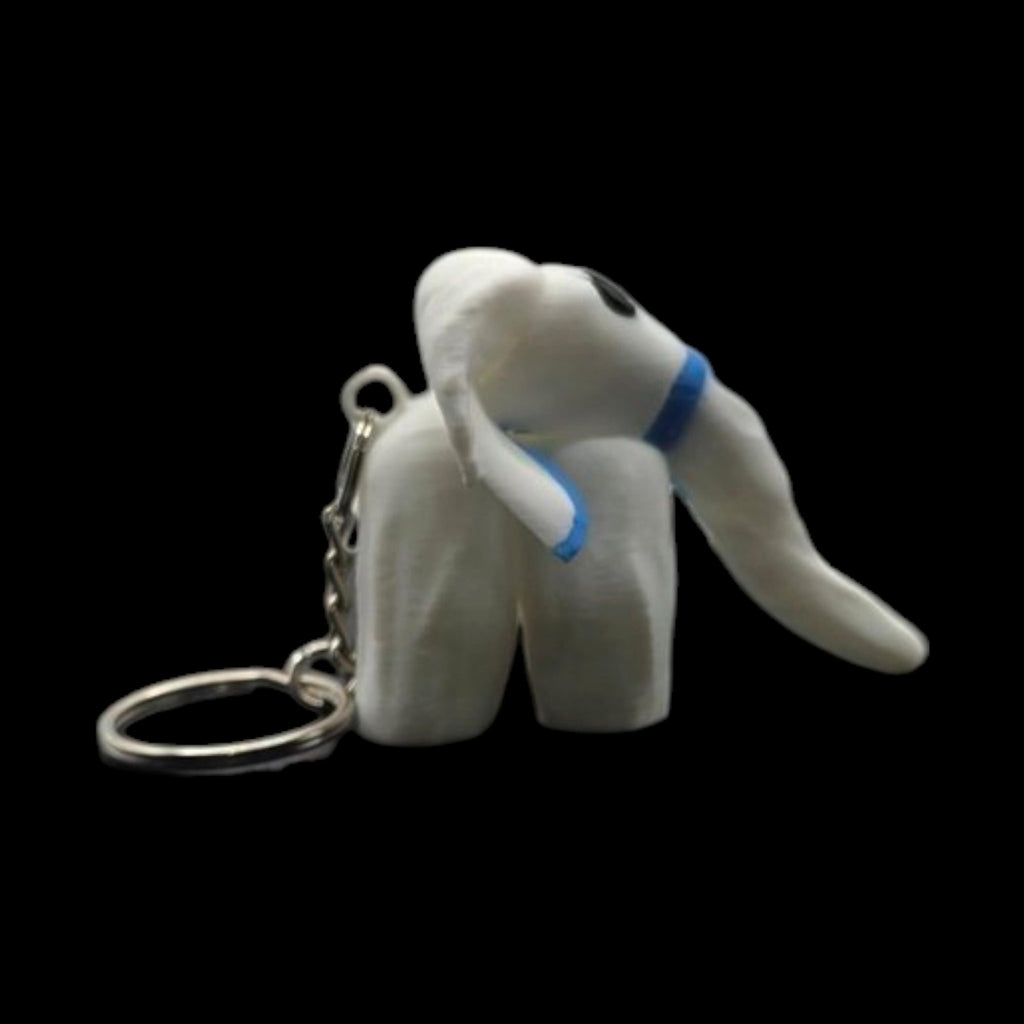 4 Different White Elephant Towel Animal Keychain Cruise Lines Souvenir Travel Accessory Vacations - JM Designs