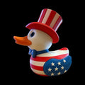 4Th of July Duck, Patriotic Rubber with Stars and Stripes Design - JM Designs