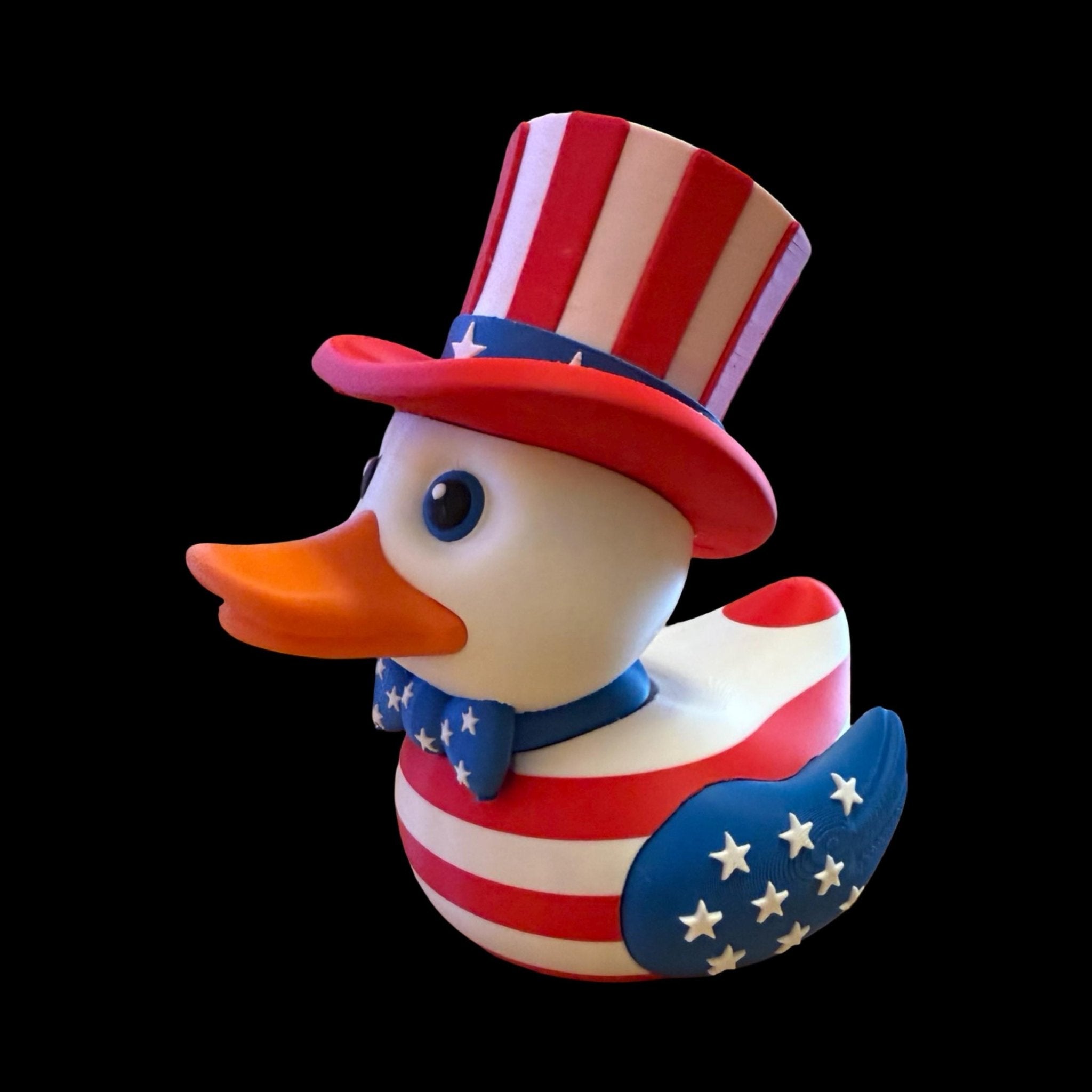 4Th of July Duck, Patriotic Rubber with Stars and Stripes Design - JM Designs