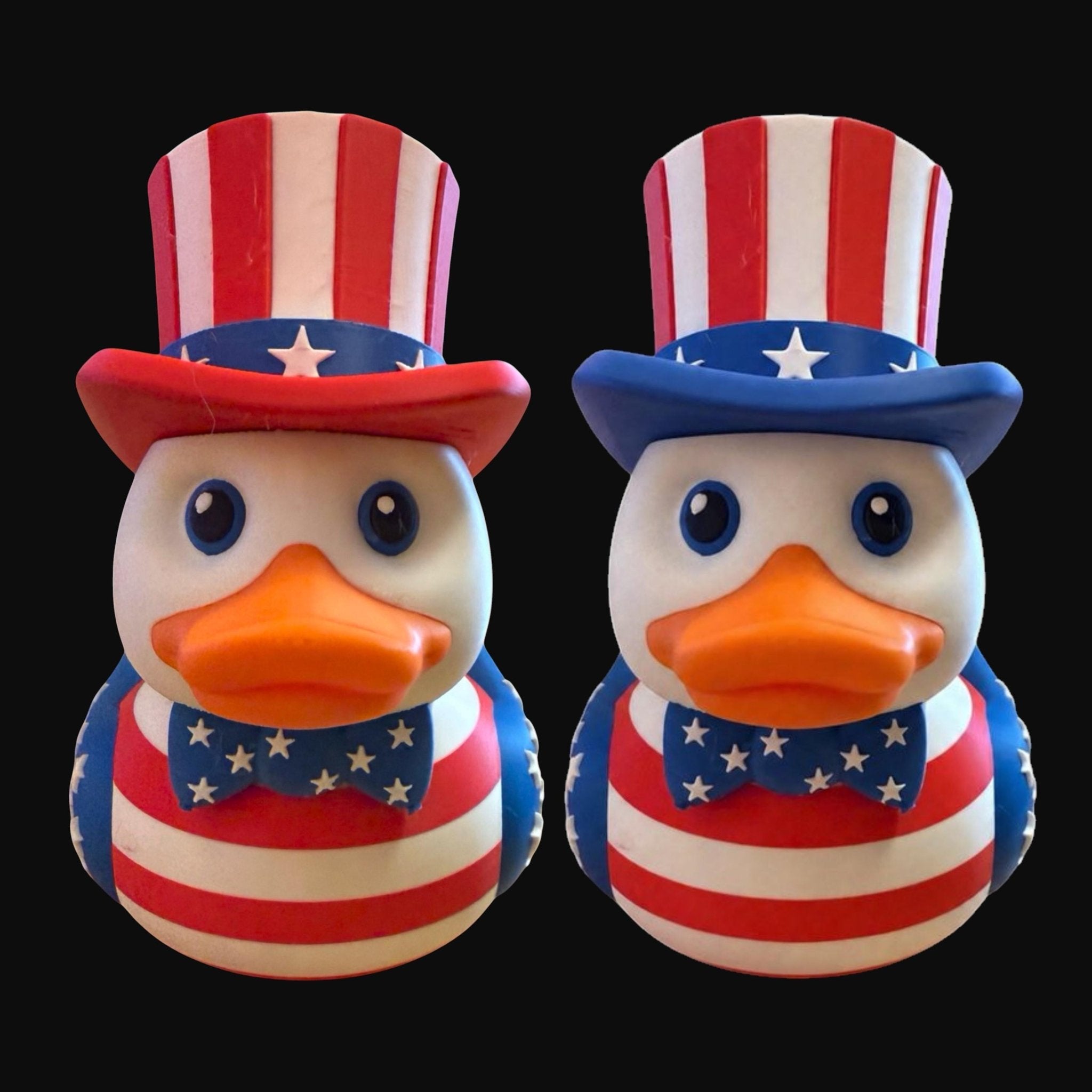 4Th of July Duck, Patriotic Rubber with Stars and Stripes Design - JM Designs