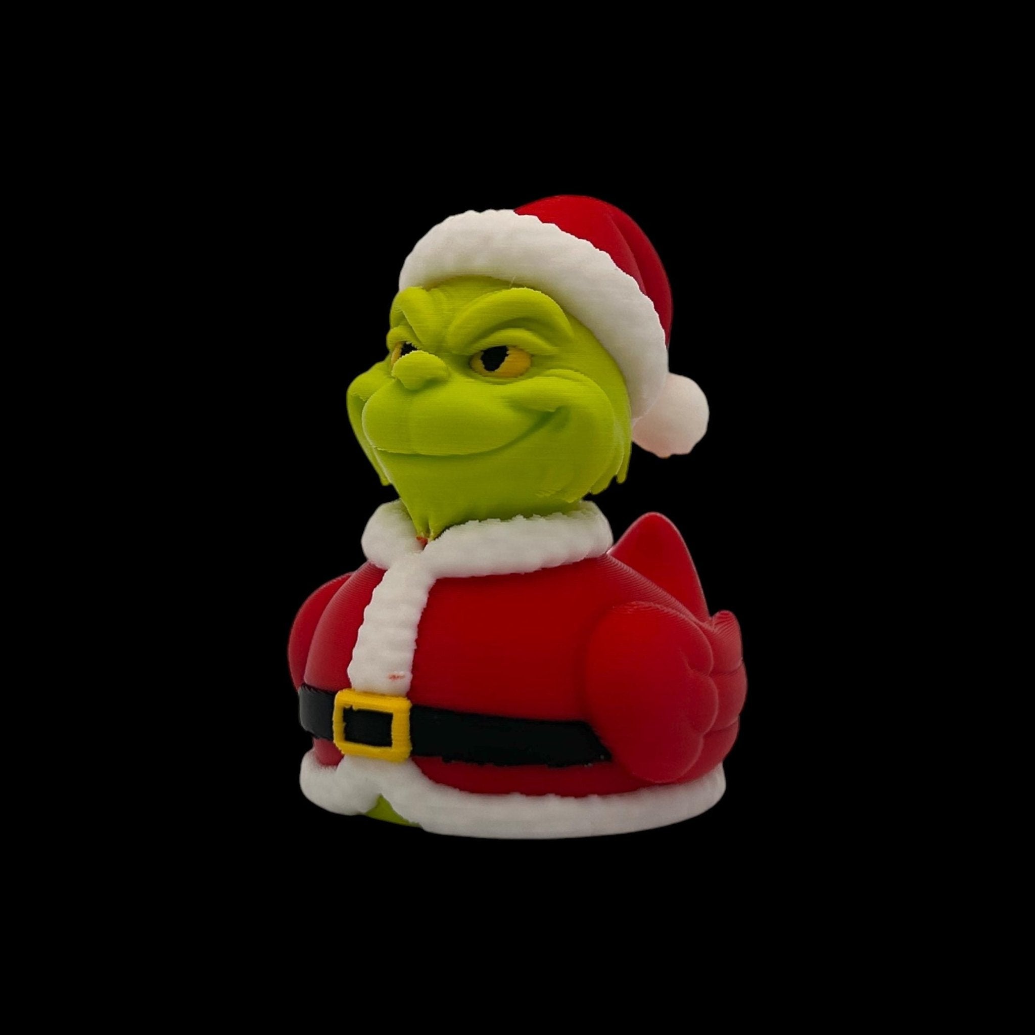 5 Different Inspired Grinch Duck Figurine Christmas Decoration Holiday Gift Idea Perfect Present Santa Ornament - JM Designs