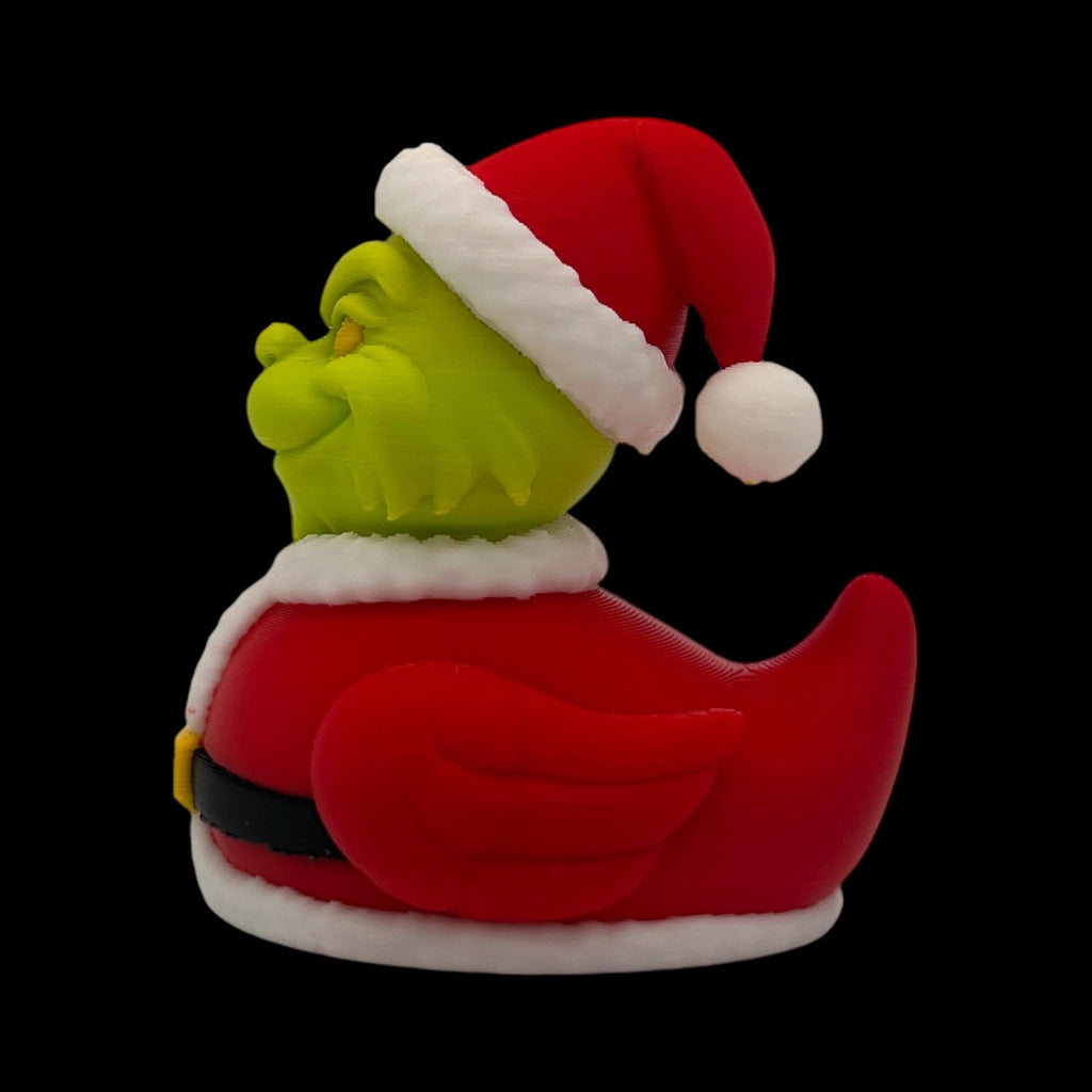 5 Different Inspired Grinch Duck Figurine Christmas Decoration Holiday Gift Idea Perfect Present Santa Ornament - JM Designs