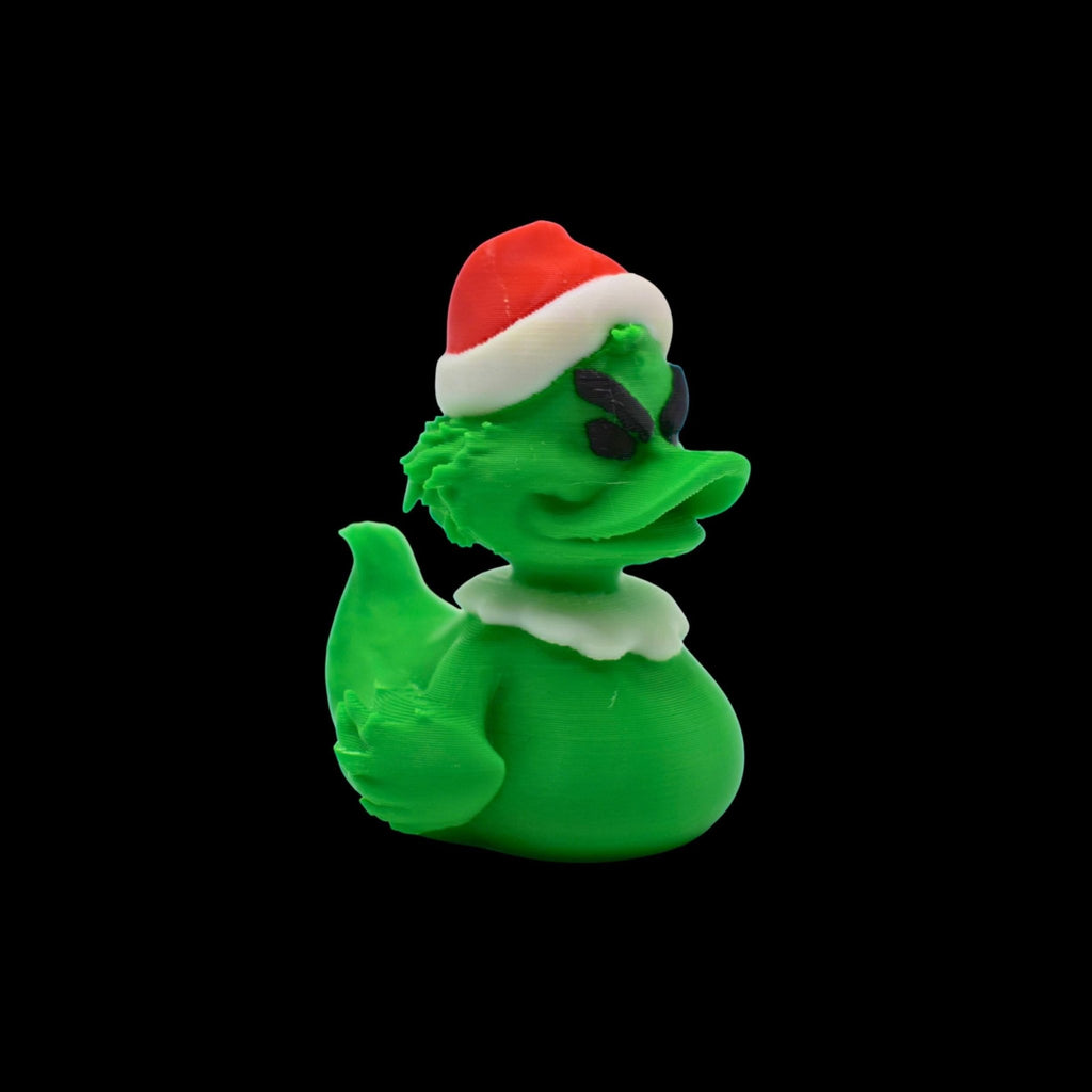 5 Different Inspired Grinch Duck Figurine Christmas Decoration Holiday Gift Idea Perfect Present Santa Ornament - JM Designs