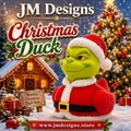 5 Different Inspired Grinch Duck Figurine Christmas Decoration Holiday Gift Idea Perfect Present Santa Ornament - JM Designs