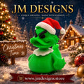5 Different Inspired Grinch Duck Figurine Christmas Decoration Holiday Gift Idea Perfect Present Santa Ornament - JM Designs