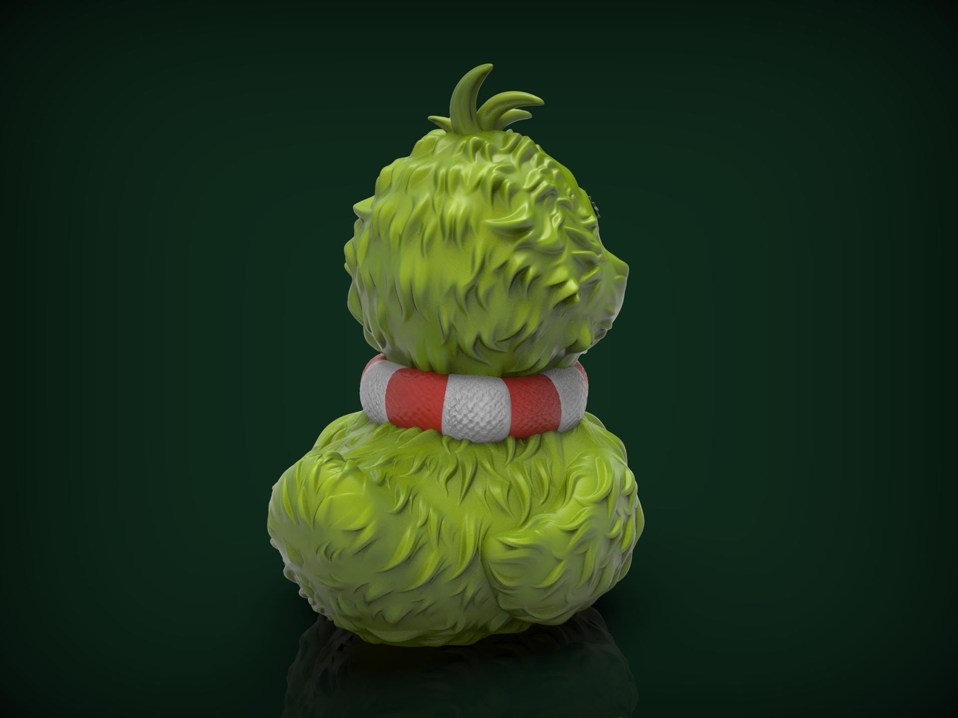 5 Different Inspired Grinch Duck Figurine Christmas Decoration Holiday Gift Idea Perfect Present Santa Ornament - JM Designs