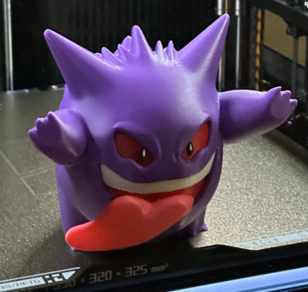 Gengar Window Decor Figure — 12" Hand-Made 3D Print