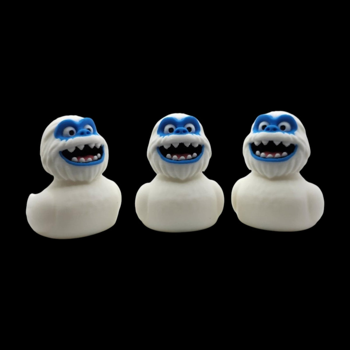 Abominable Snowman Rubber Duck 3d Printed Yeti Bath Toy Collectible Figure Desk Display Item Unique Bathroom Decor Novelty Gift Piece Quirky Winter Theme Monster Creature Design Perfect Birthday Present Idea Fun Bath Time Accessory Playful