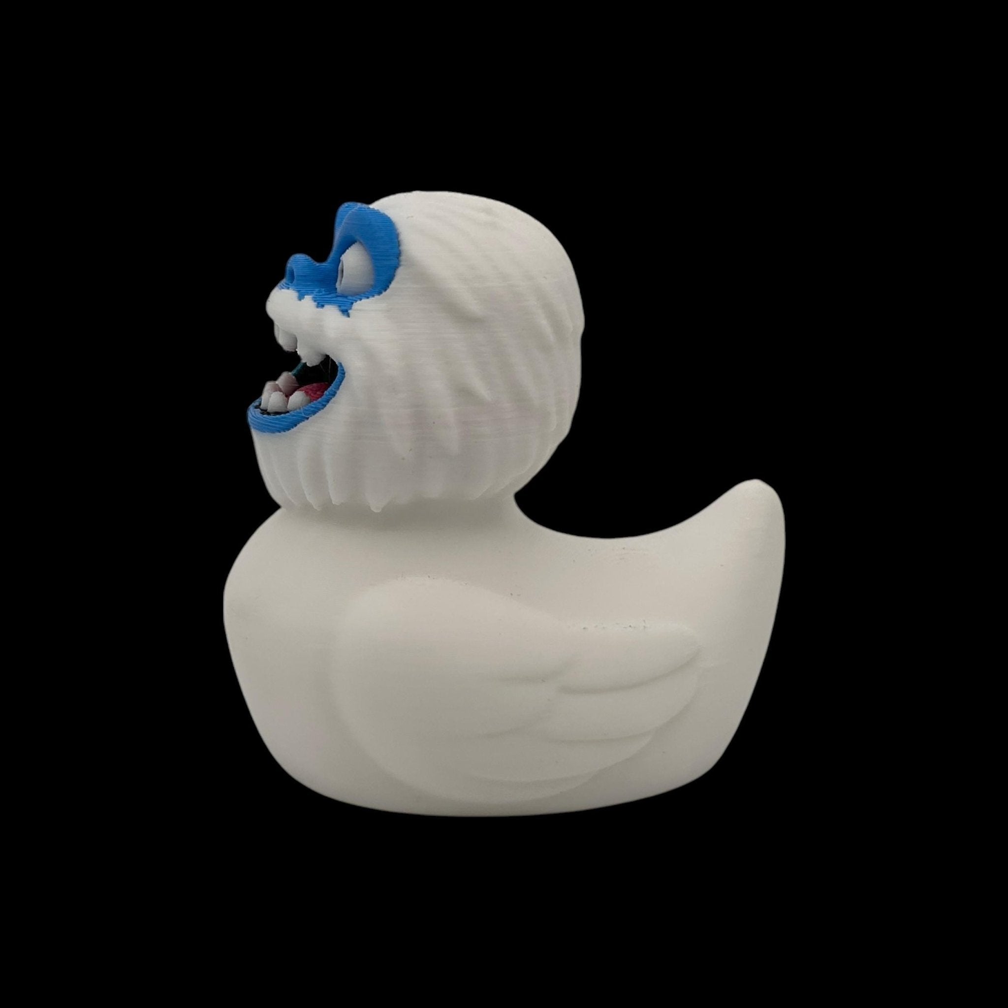 Abominable Snowman Duck Bath Toy Monster Figure Winter Decoration Bathroom Accessory Desk Item Novelty Gift Yeti Collectible Creature Bumble - JM Designs