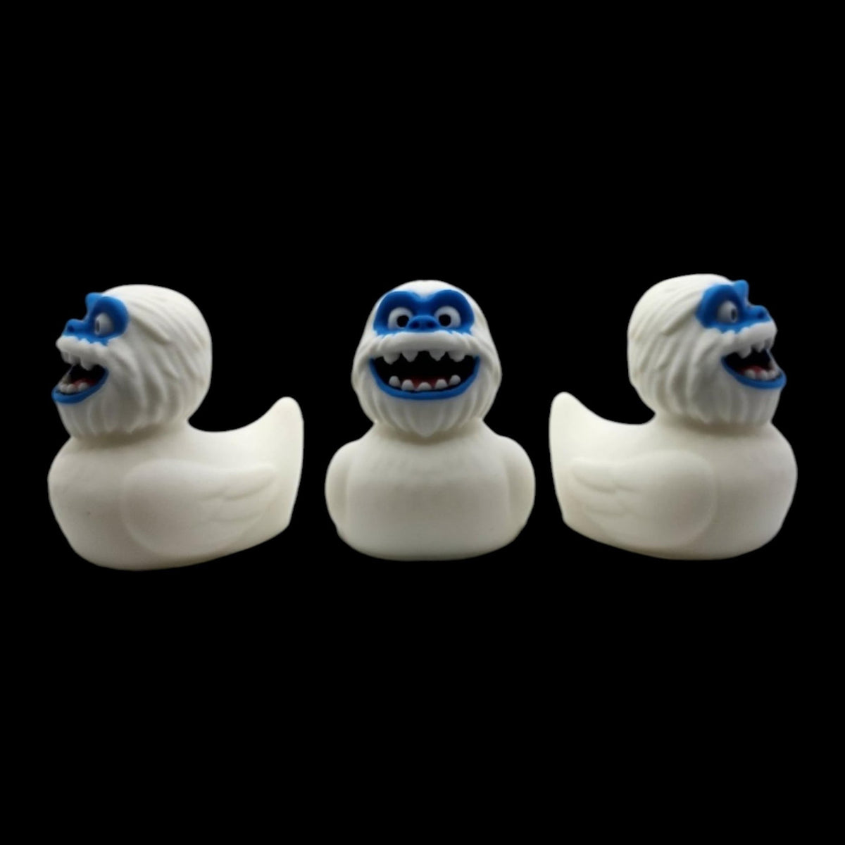 Abominable Snowman Duck Bath Toy Monster Figure Winter Decoration Bathroom Accessory Desk Item Novelty Gift Yeti Collectible Creature Bumble - JM Designs