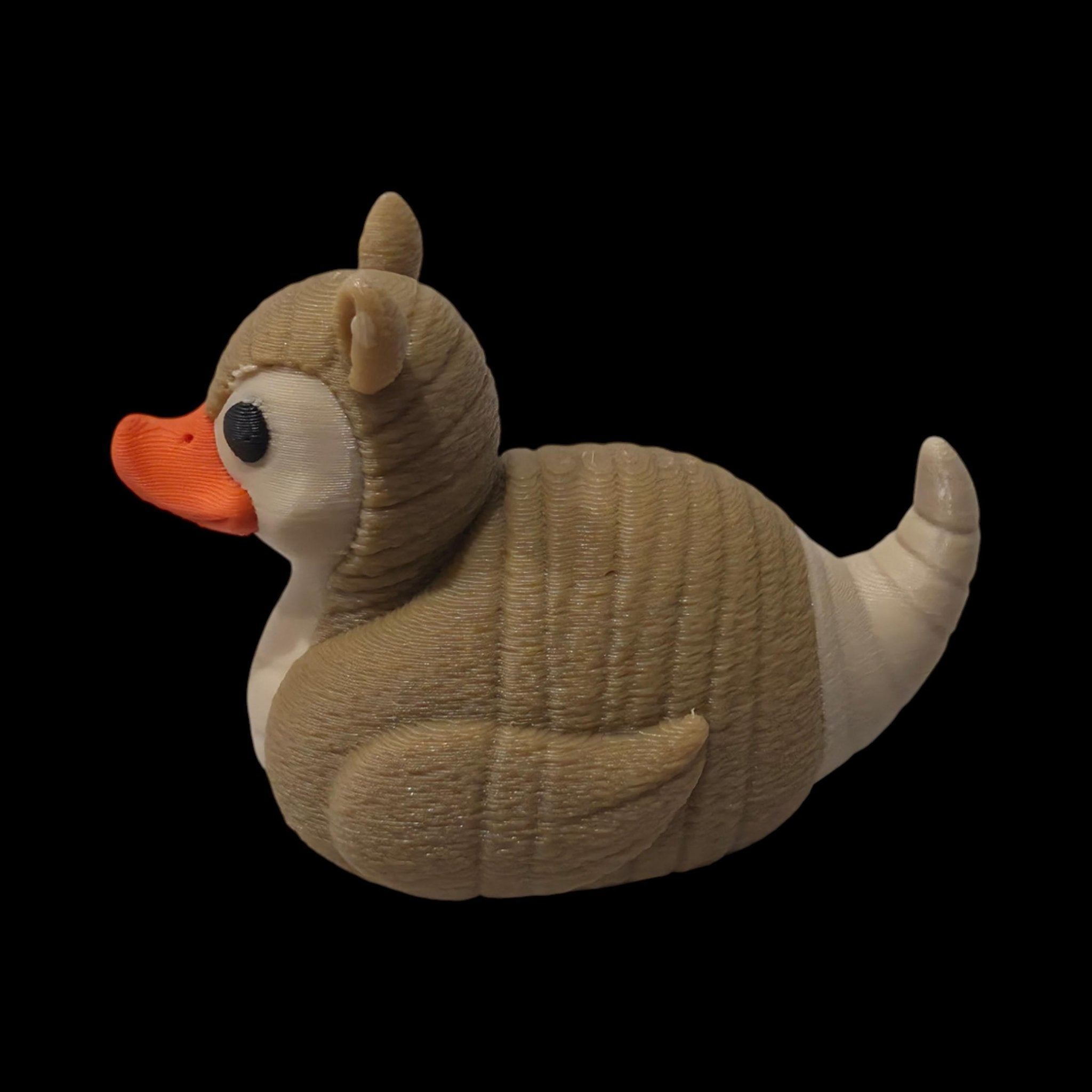 Armadillo Duck Figurine Desk Toy Office Animal Enthusiast Collectible Statue Dashboard Ornament Cruise Ducking - JM Designs