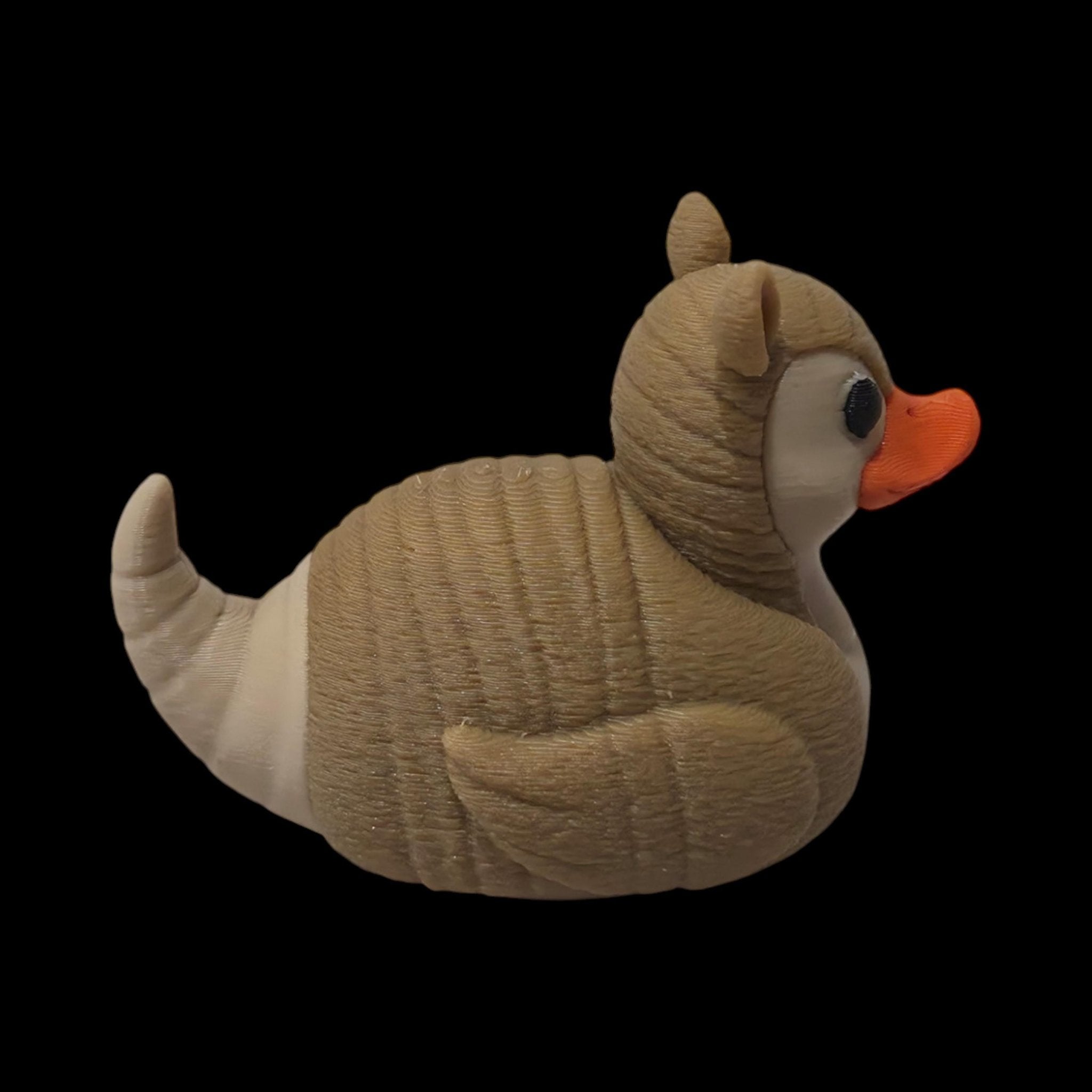 Armadillo Duck Figurine Desk Toy Office Animal Enthusiast Collectible Statue Dashboard Ornament Cruise Ducking - JM Designs