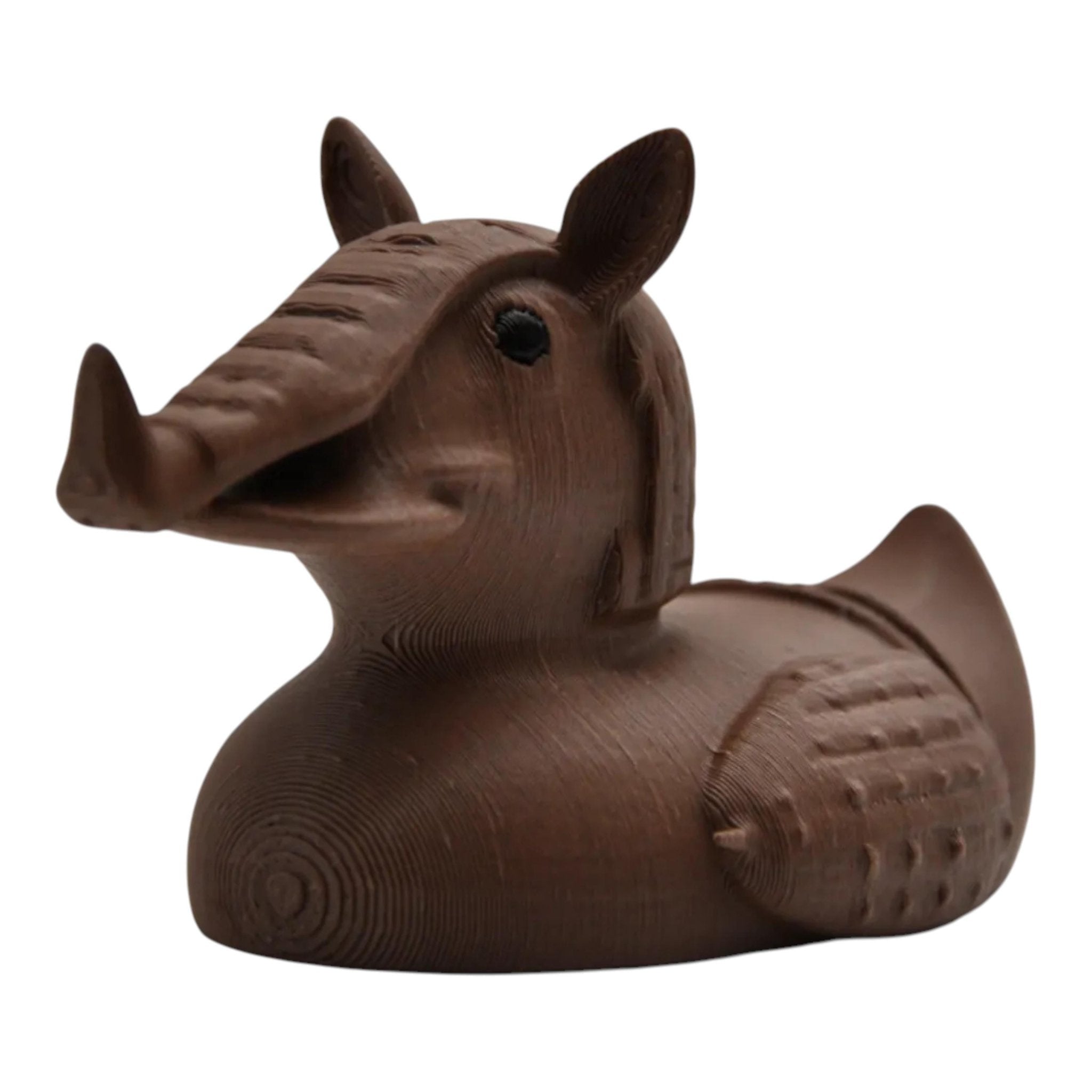 Armadillo Duck Figurine Desk Toy Office Animal Enthusiast Collectible Statue Dashboard Ornament Cruise Ducking - JM Designs