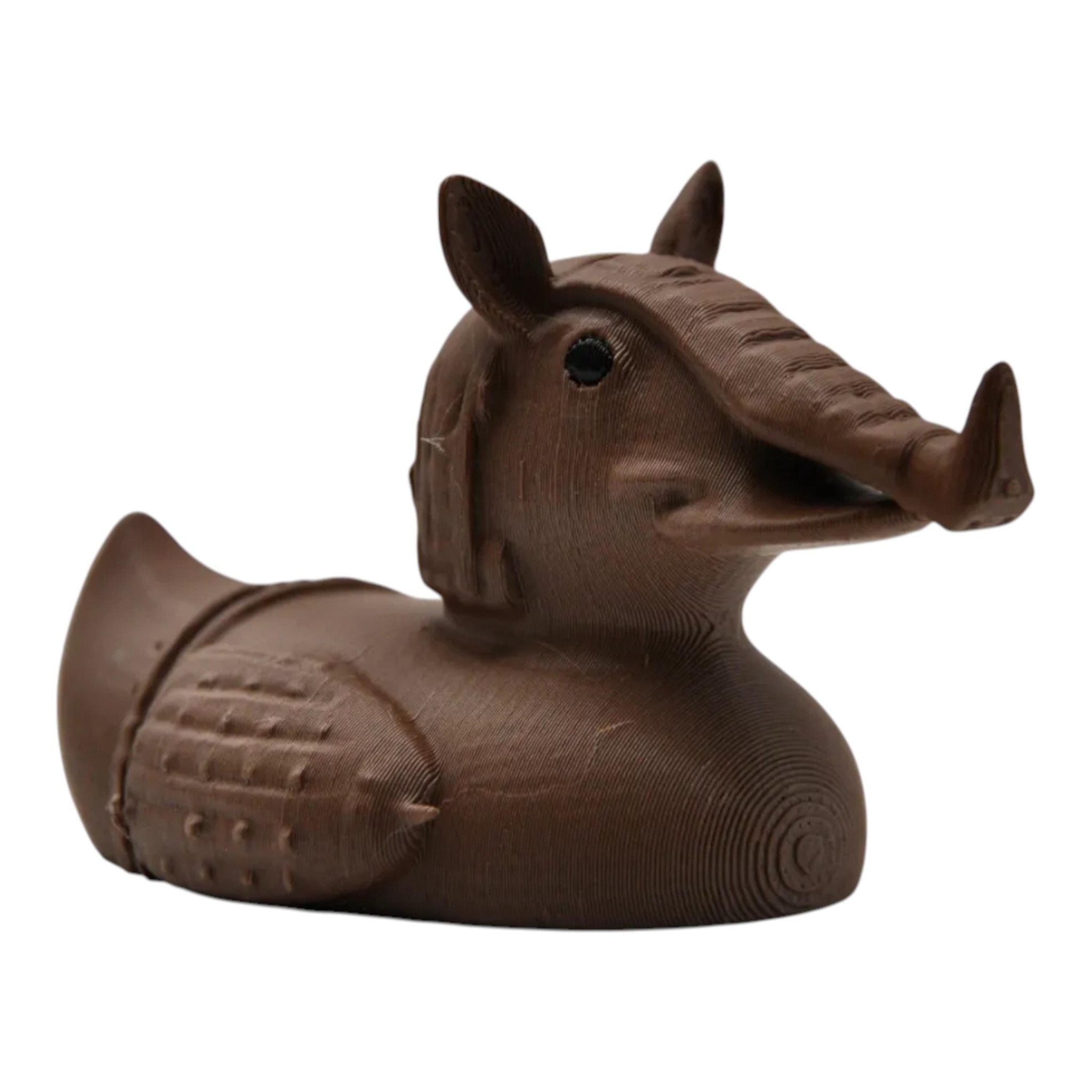 Armadillo Duck Figurine Desk Toy Office Animal Enthusiast Collectible Statue Dashboard Ornament Cruise Ducking - JM Designs