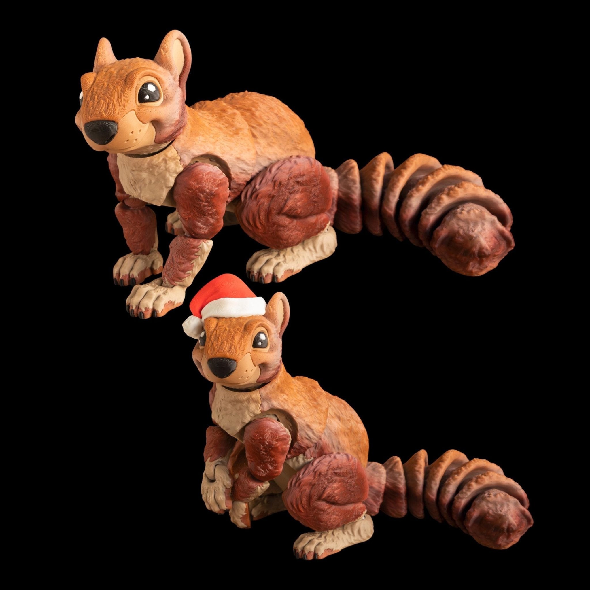 Articulated Squirrel Figure Office Decoration Christmas Animal Lover Woodland Creature Flexible Joint - JM Designs